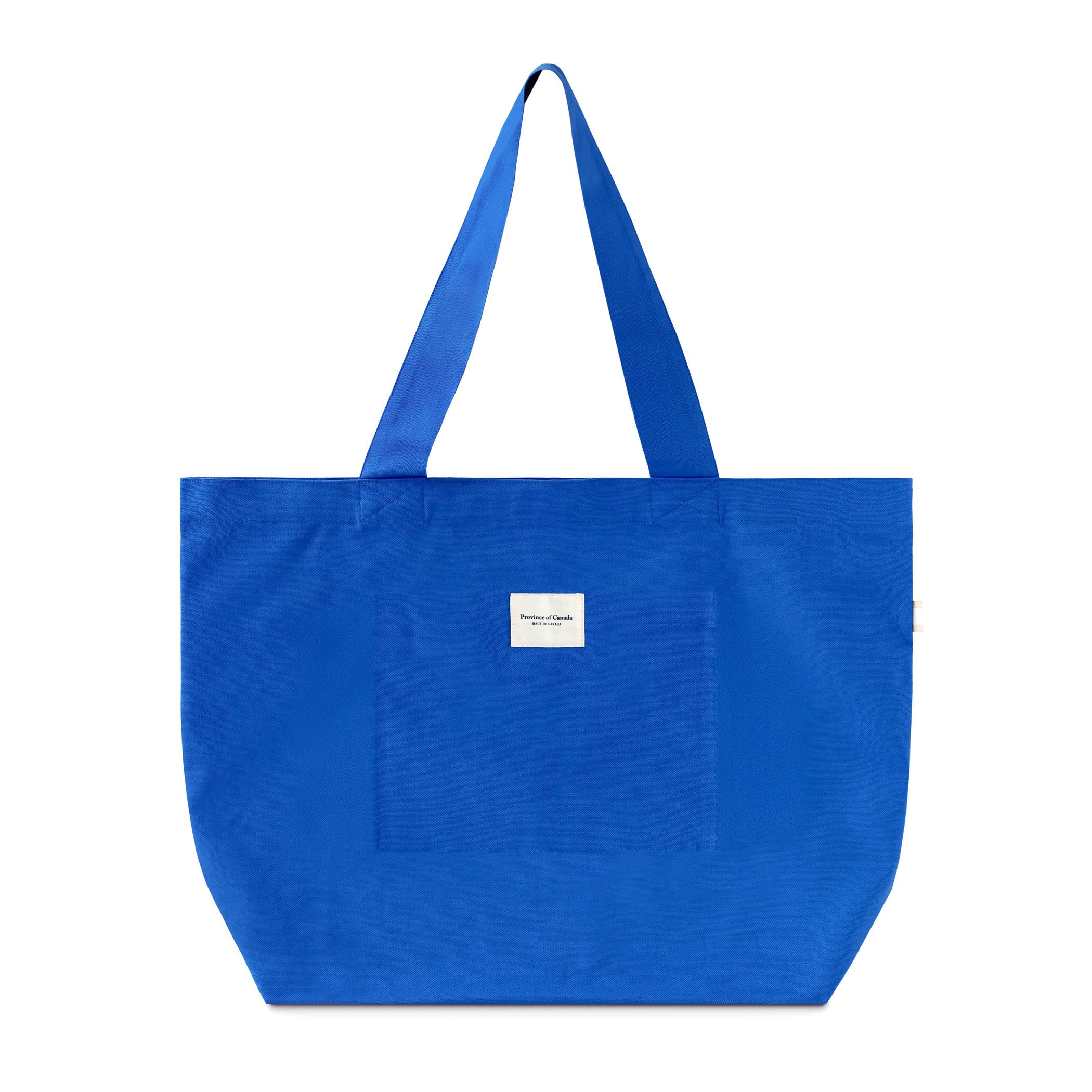 Made in Canada 100% Cotton Football Retro Tote Bag Royal Blue - Province of Canada