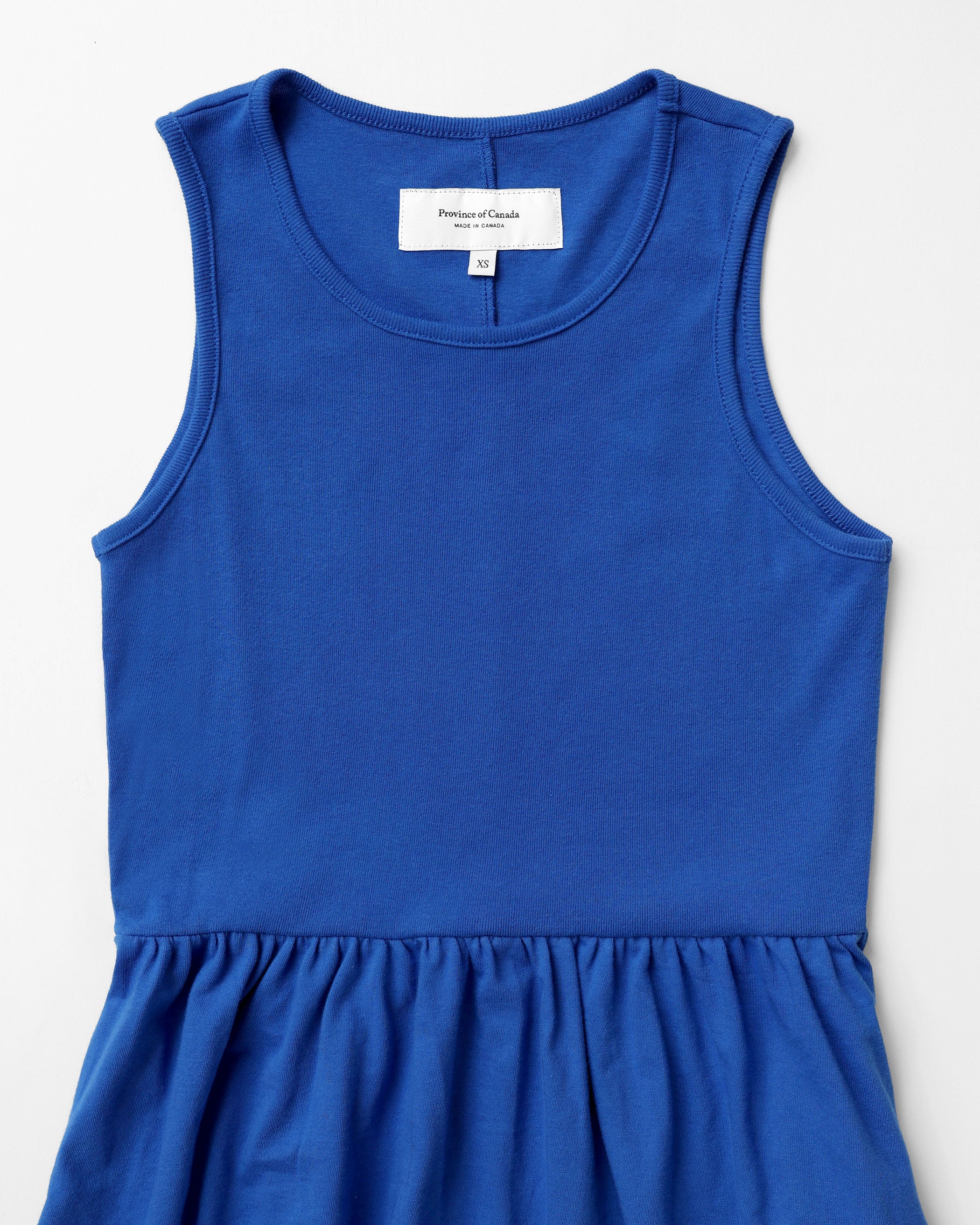 Made in Canada 100% Cotton Tank Dress Royal Blue - Province of Canada