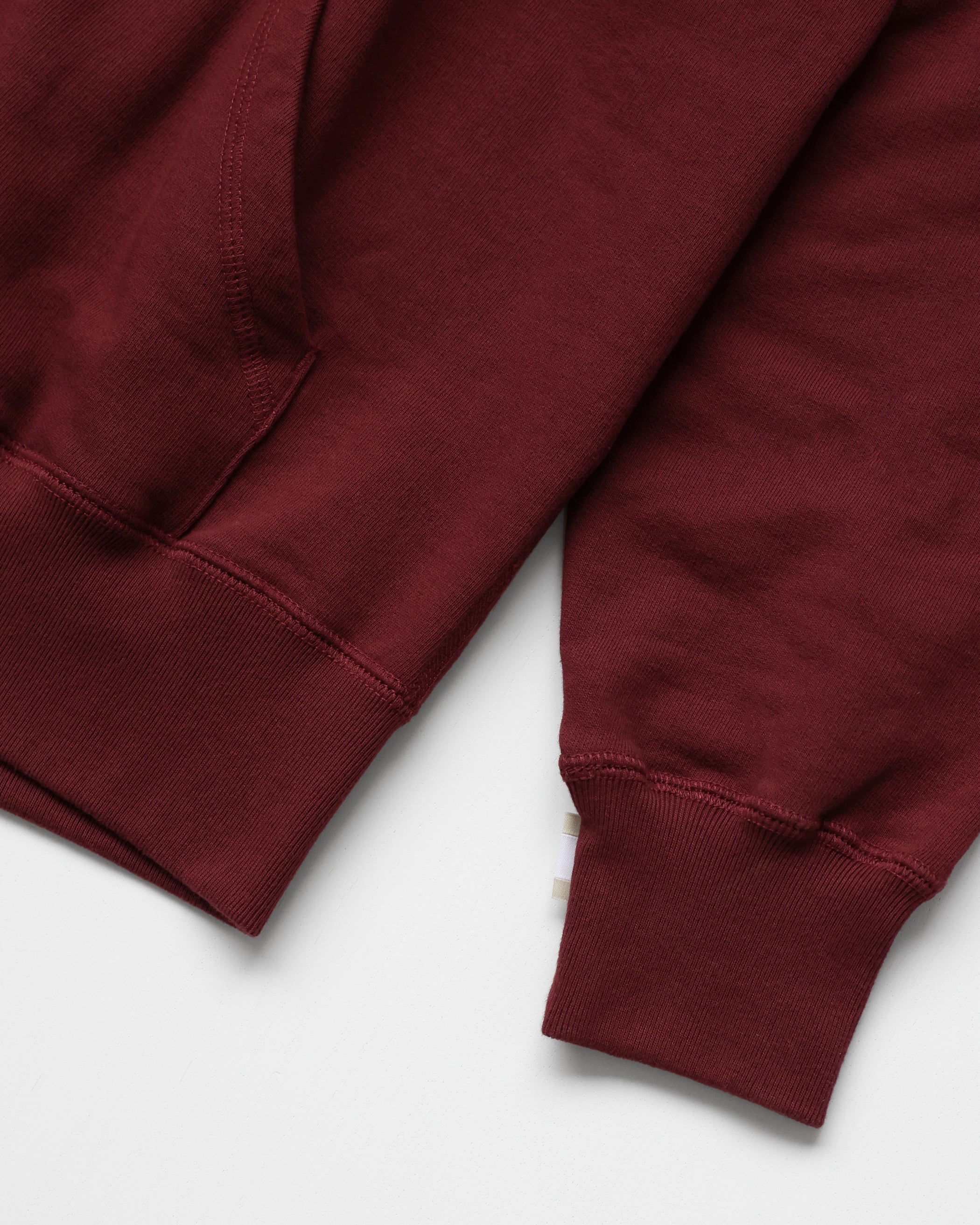 Made in Canada 100% Cotton French Terry Zip Hoodie Burgundy - Unisex - Province of Canada