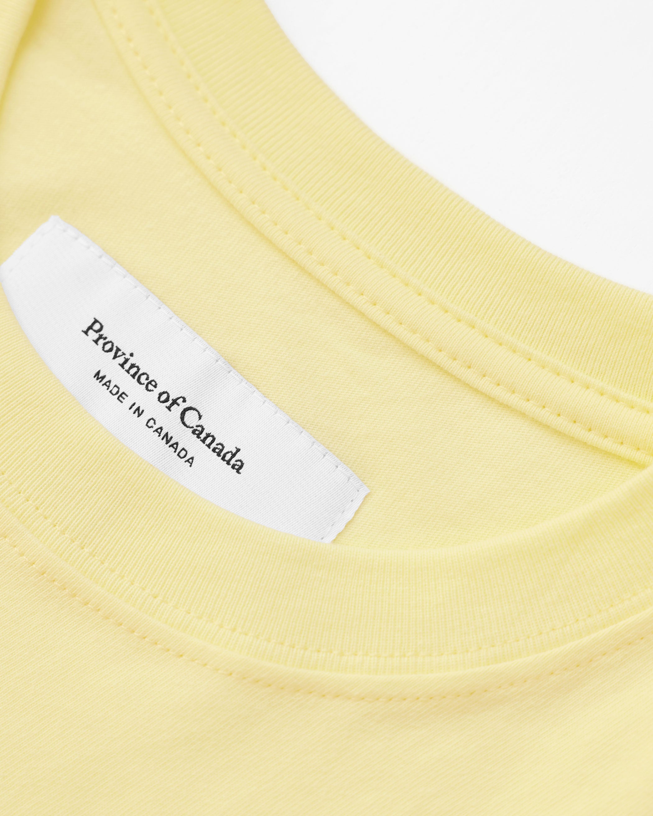 Made in Canada 100% Organic Cotton Monday Long Sleeve Tee Butter - Unisex - Province of Canada