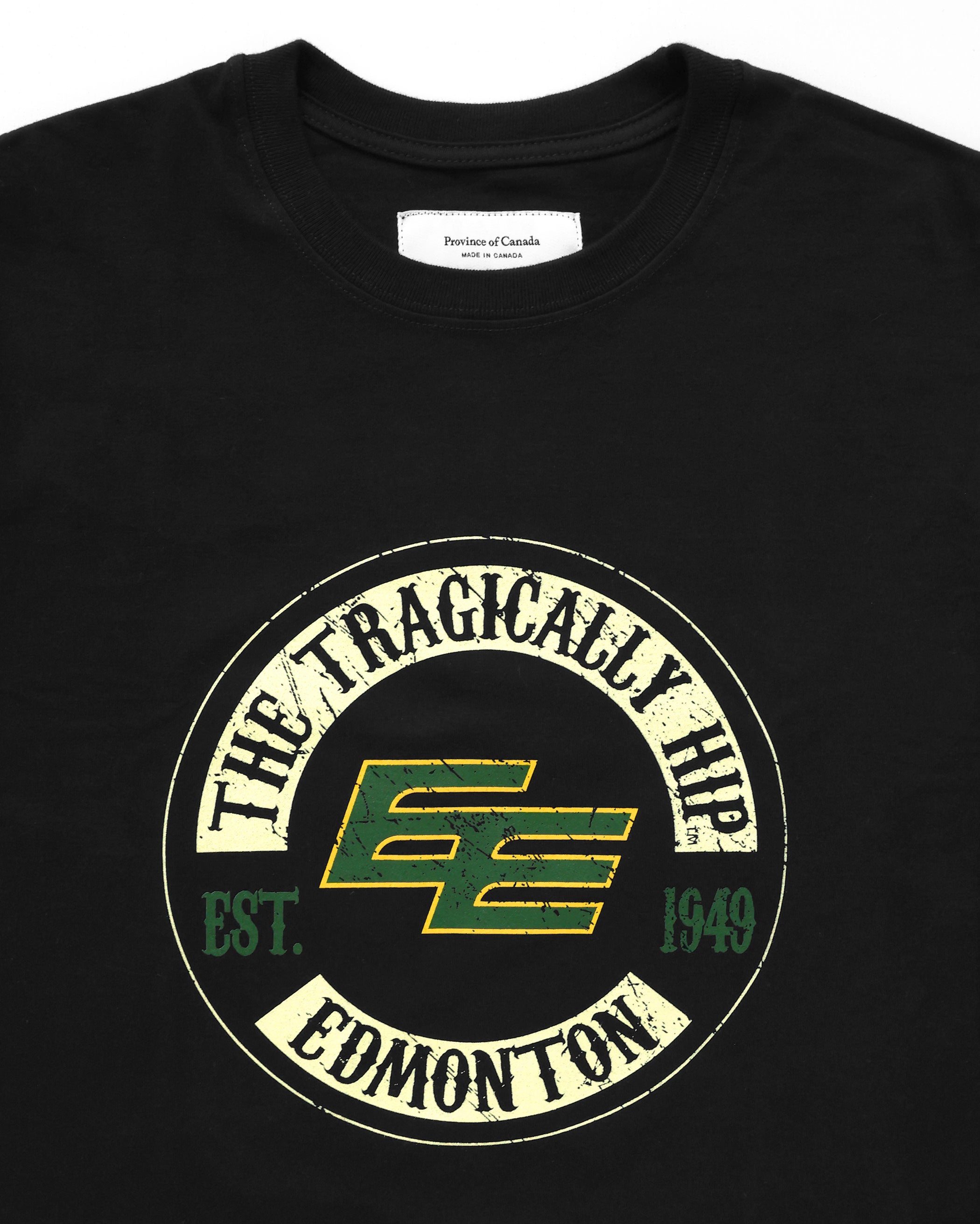 Made in Canada Edmonton Elks CFL x The Tragically Hip Tee - Unisex - Province of Canada
