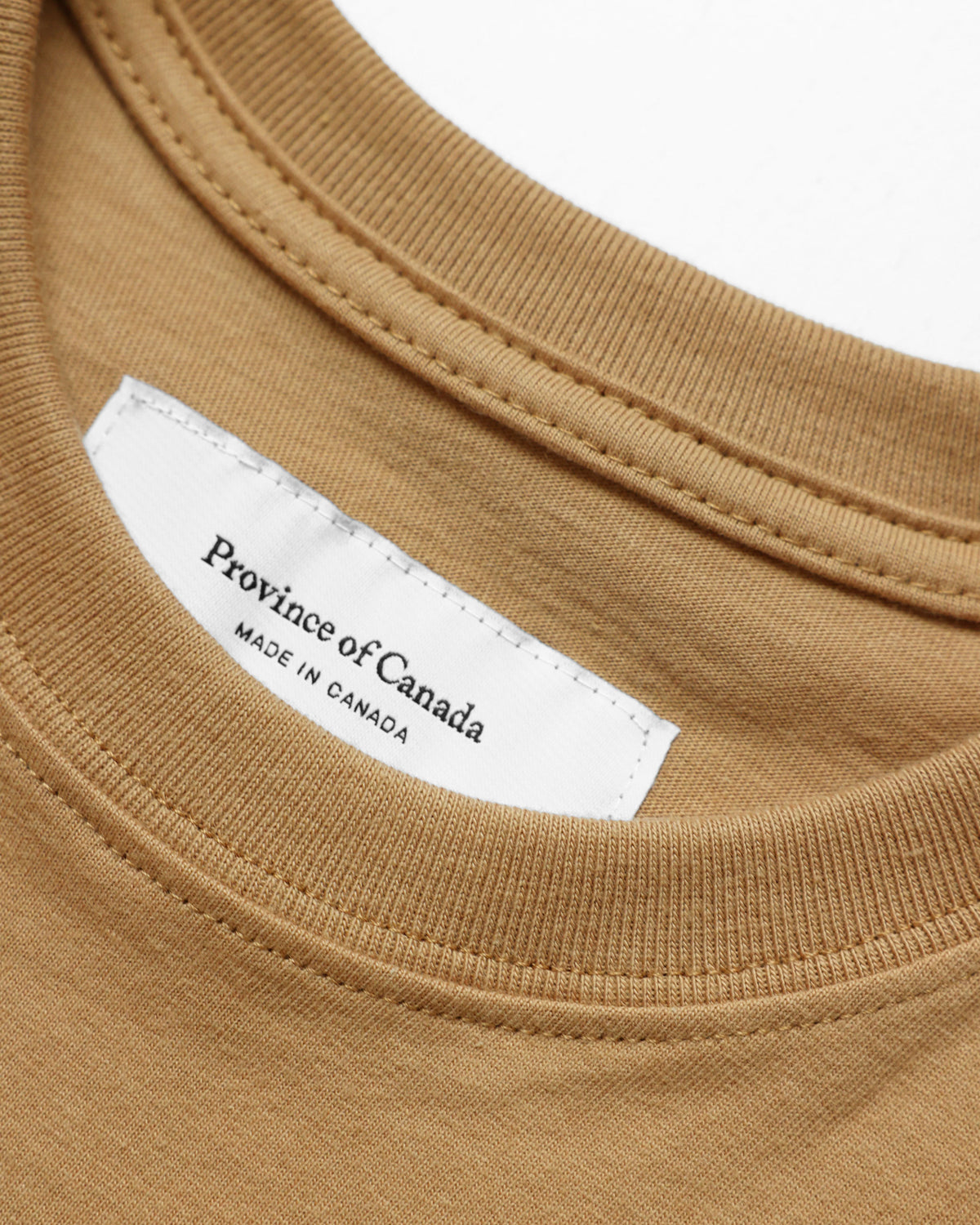 Made in Canada 100% Organic Cotton Monday Tee Camel - Province of Canada