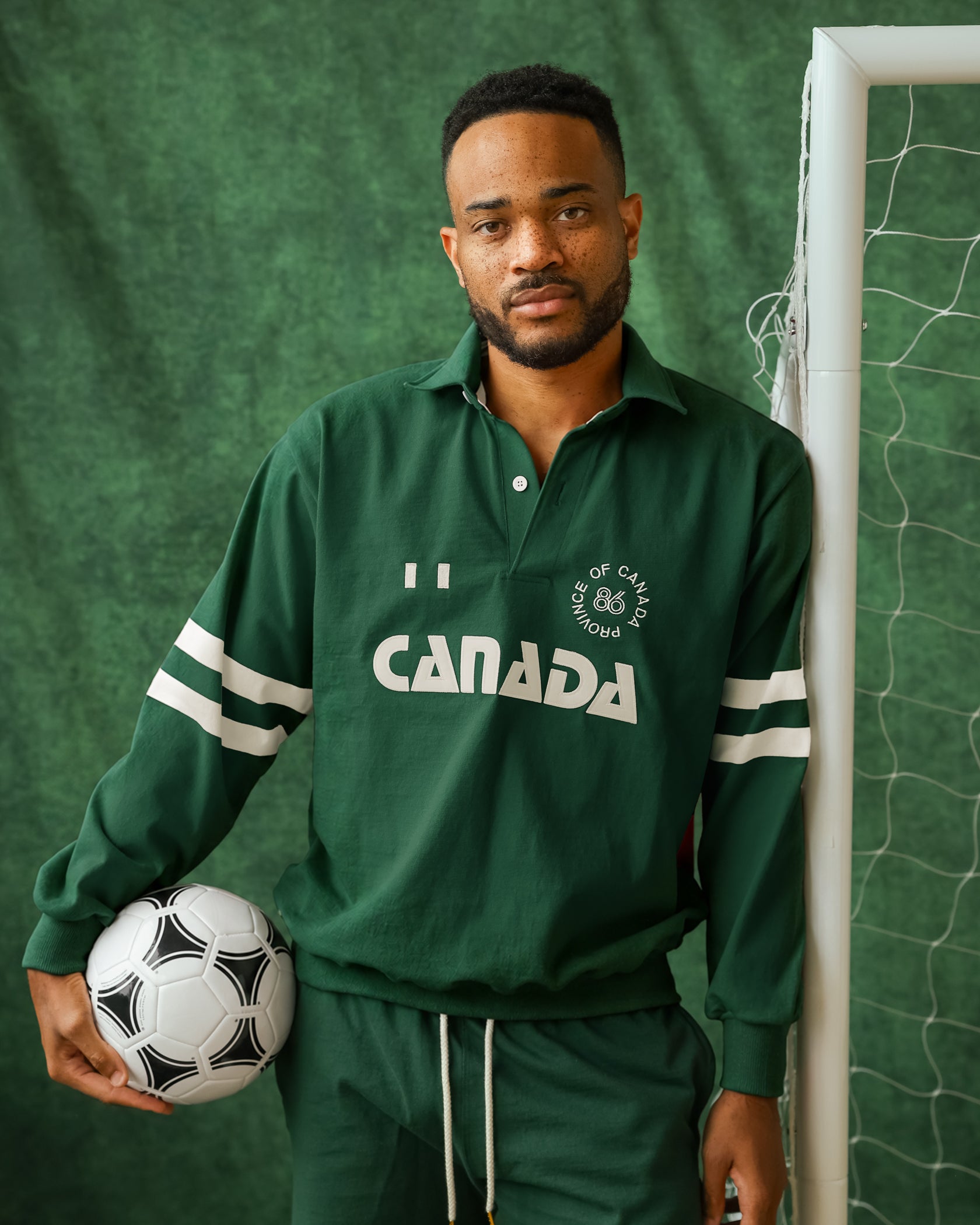 Made in Canada 100% Cotton Canada Button Pullover Forest - Unisex - Province of Canada