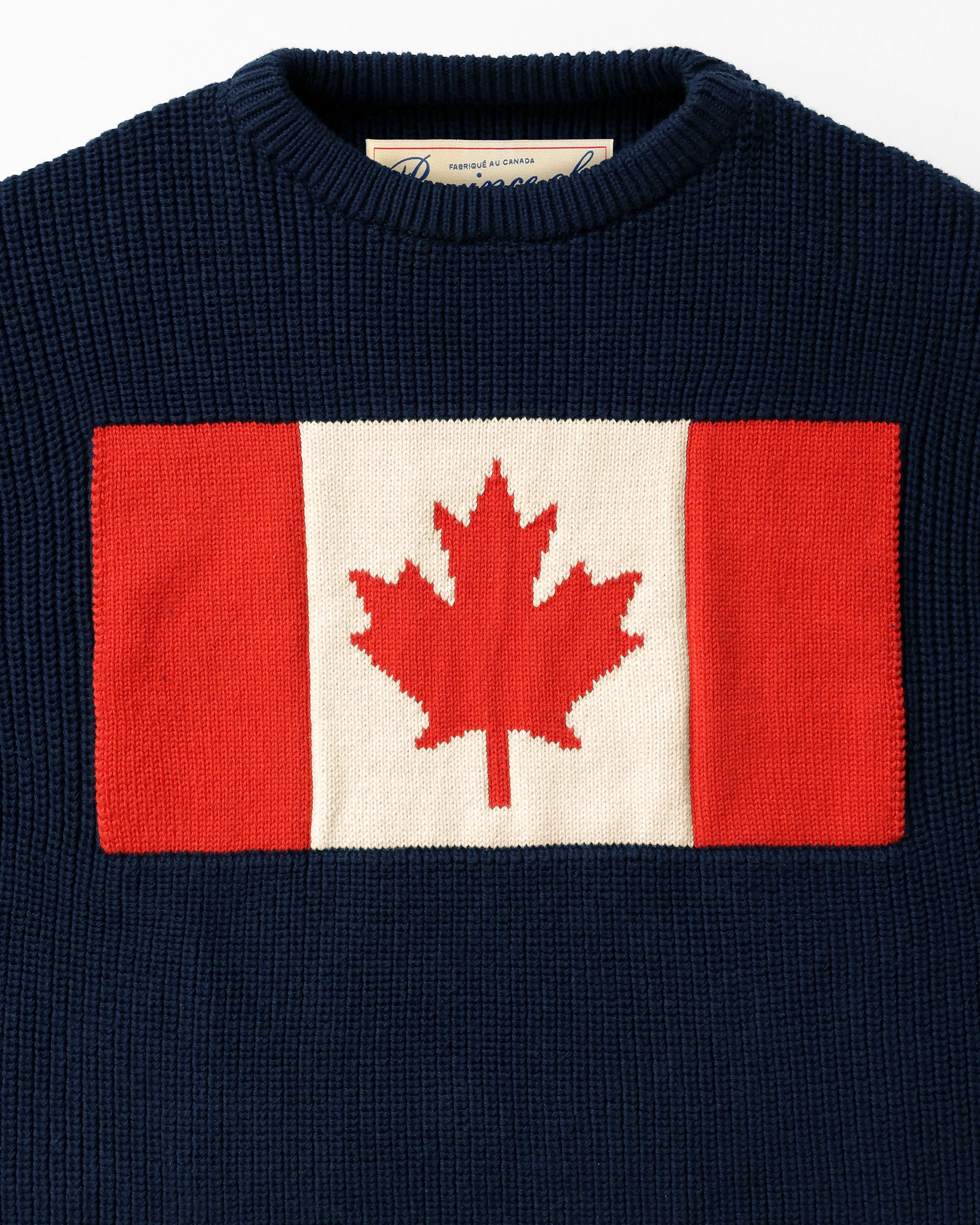 Made in Canada Cotton Canada Flag Cotton Knit Sweater - Unisex - Province of Canada