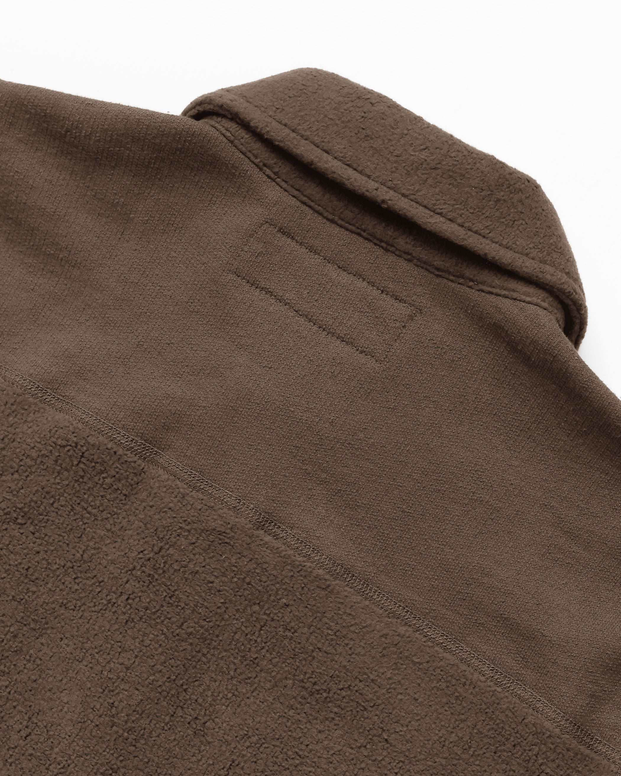 Reverse Fleece Overshirt Chestnut - Unisex - Made in Canada - Province of Canada
