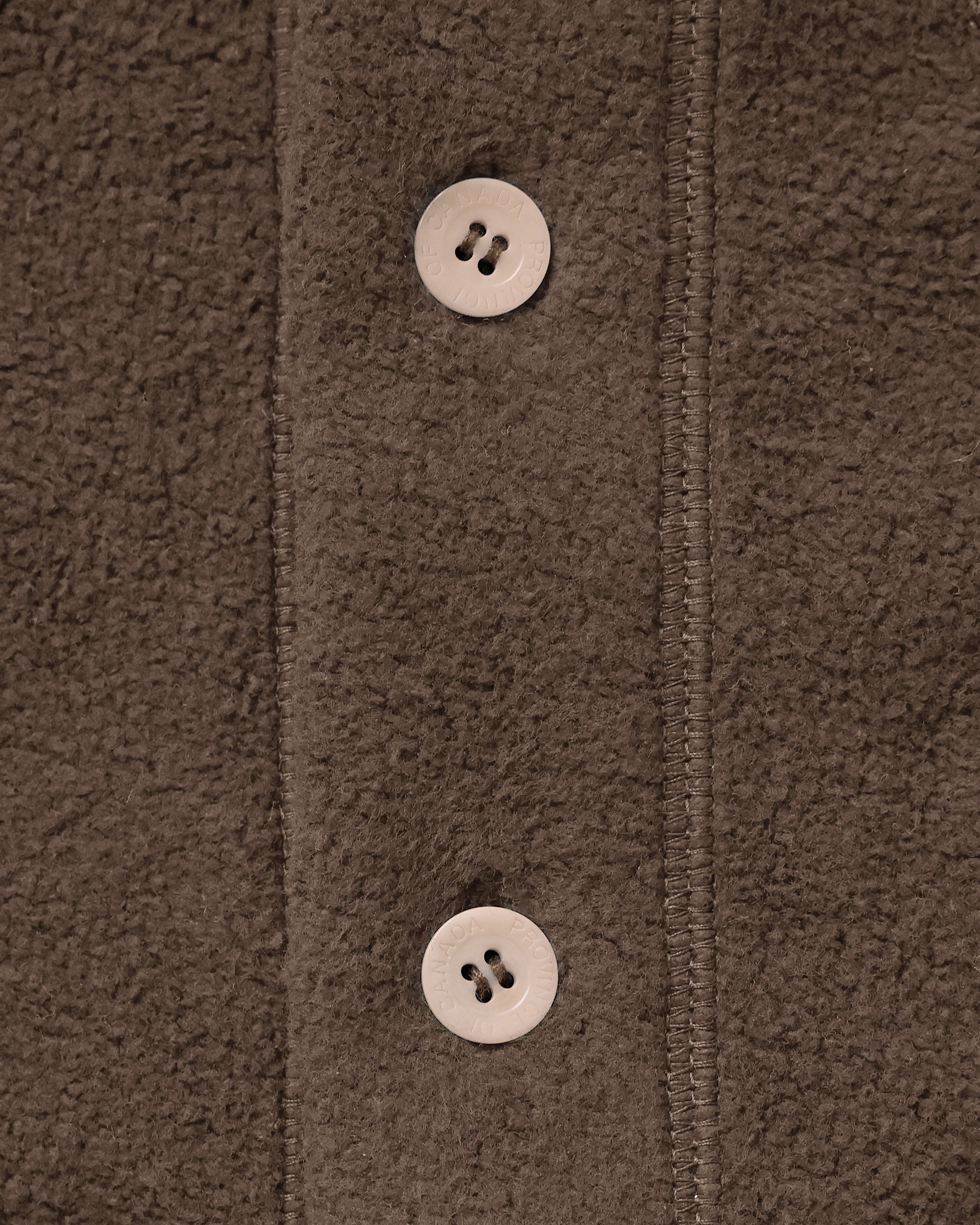 Reverse Fleece Overshirt Chestnut - Unisex - Made in Canada - Province of Canada