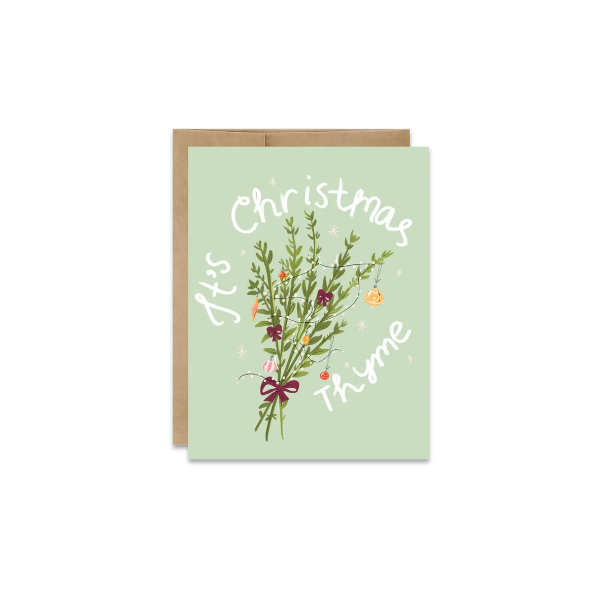 Christmas Thyme Greeting Card - Made in Canada - Province of Canada