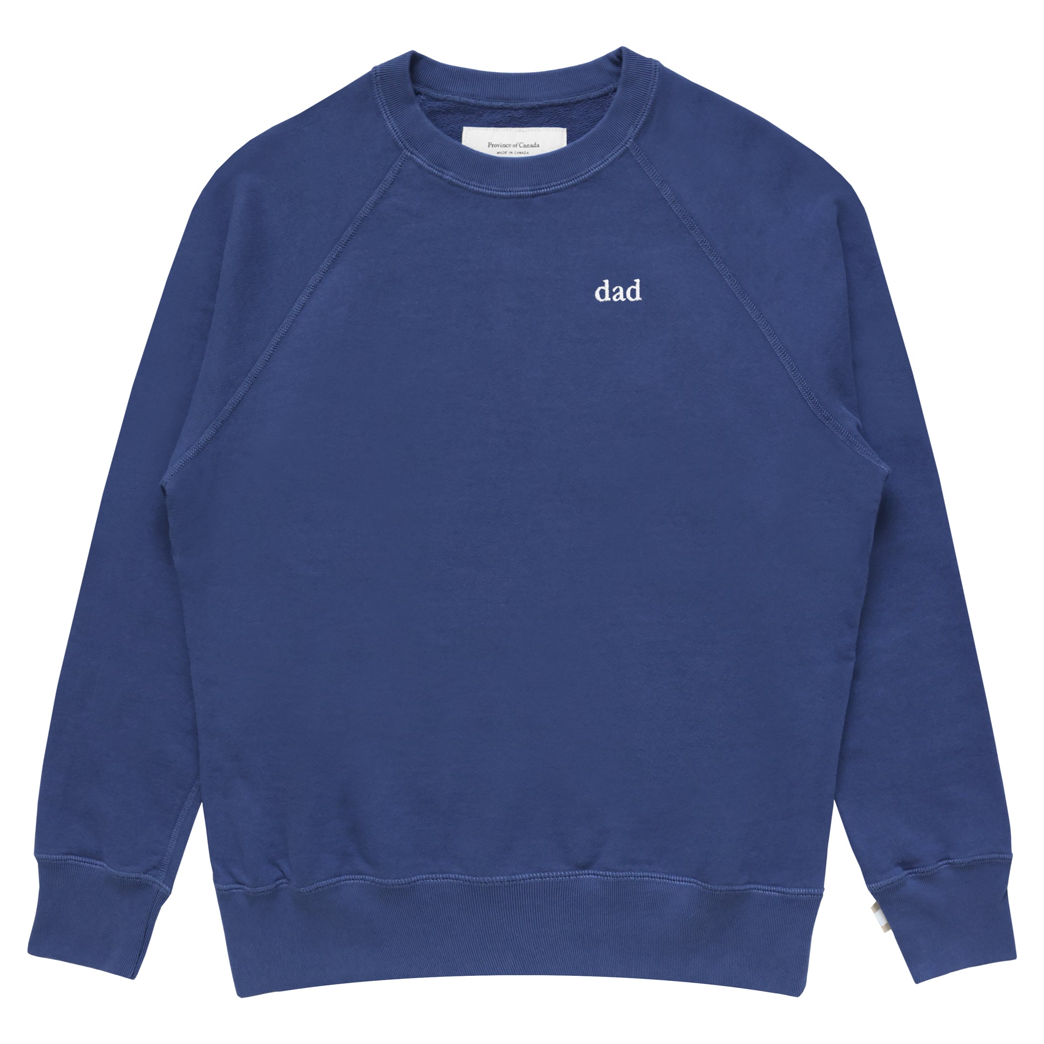 Made in Canada 100% Cotton Dad Sweatshirt French Blue - Unisex - Province of Canada