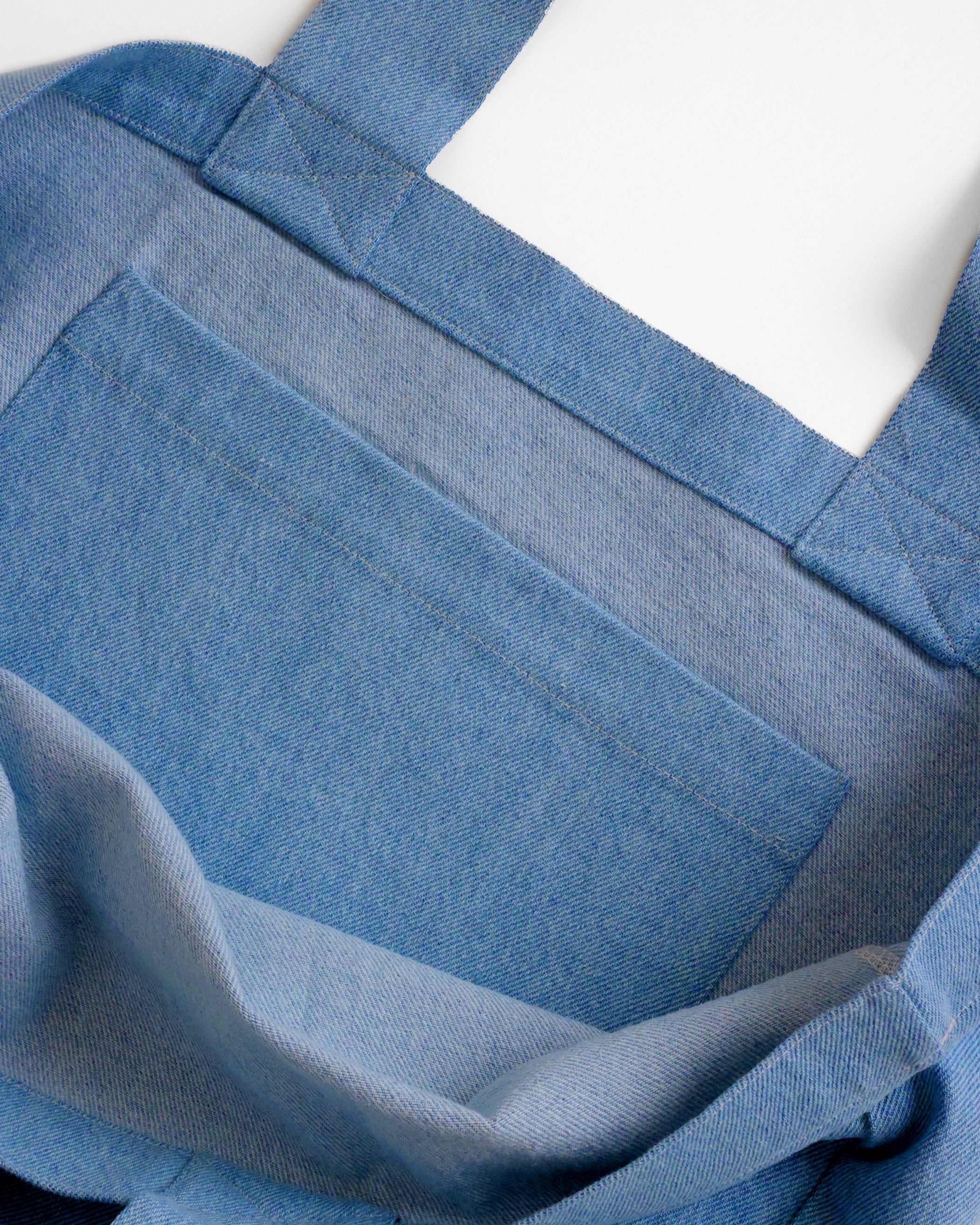 100% Cotton Made in Canada Large Wordmark Tote Bag Denim - Province of Canada