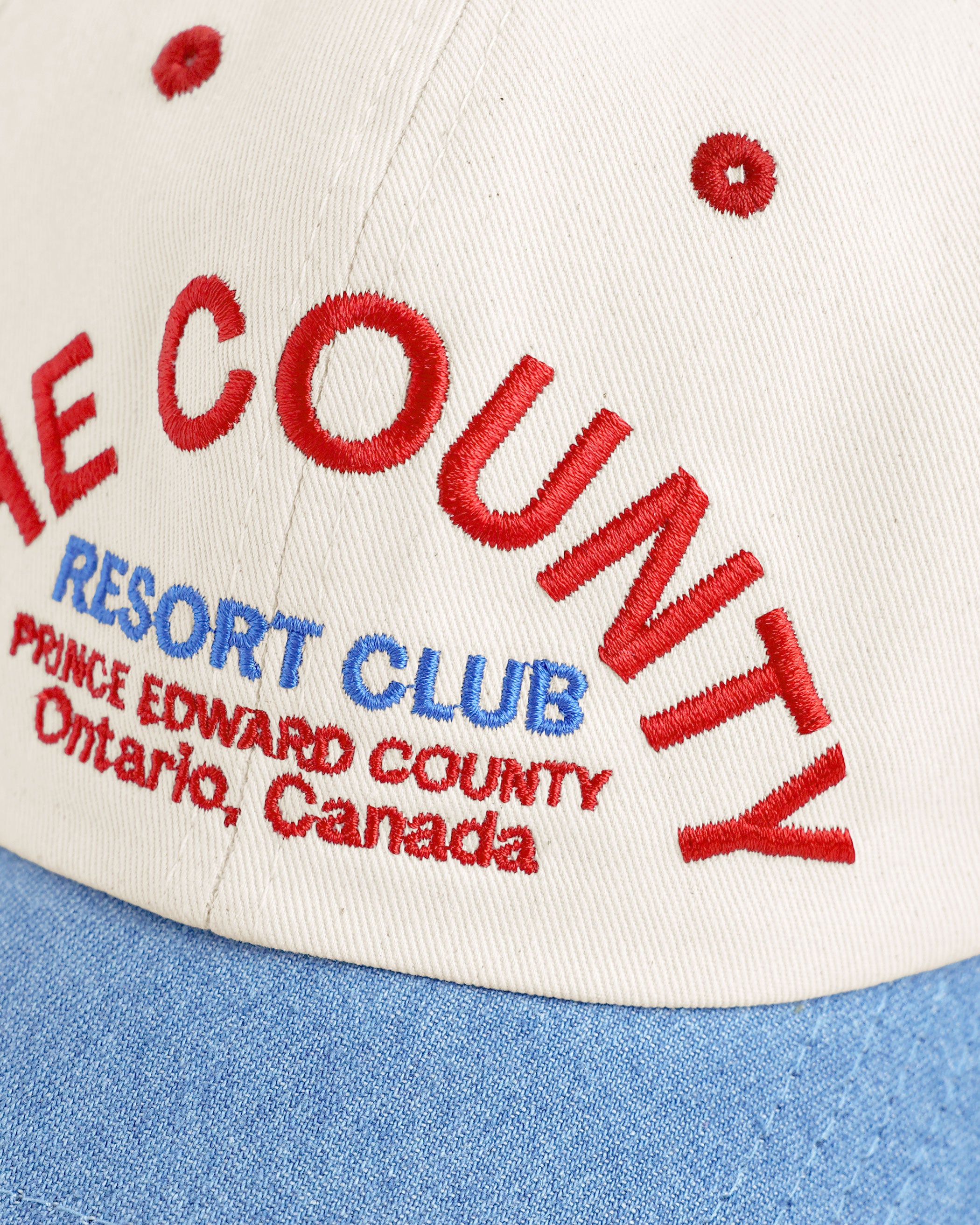 Made in Canada 100% Cotton The County Baseball Hat Natural Denim - Province of Canada