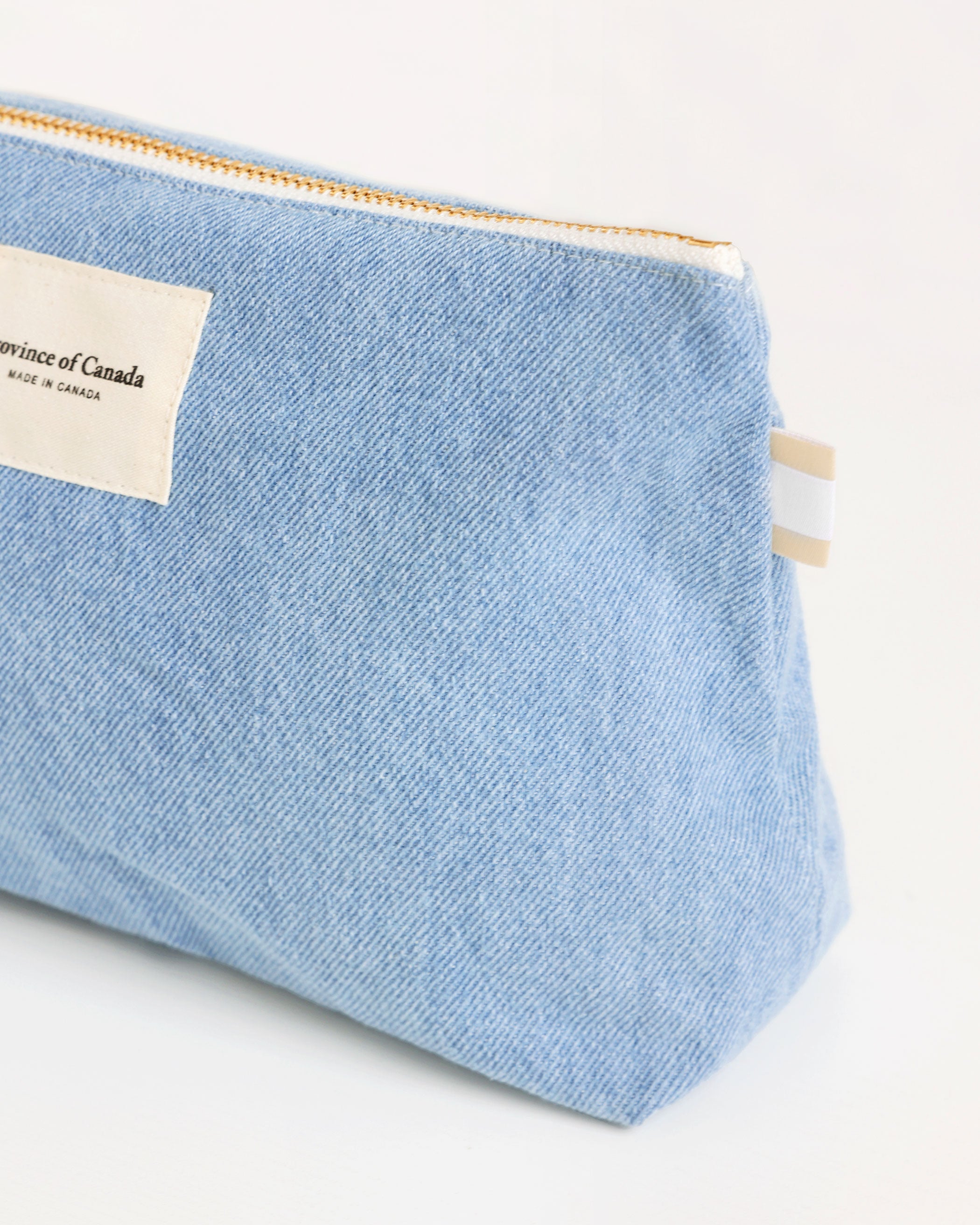 Made in Canada 100% Cotton Denim Pouch Bag Organizer - Province of Canada