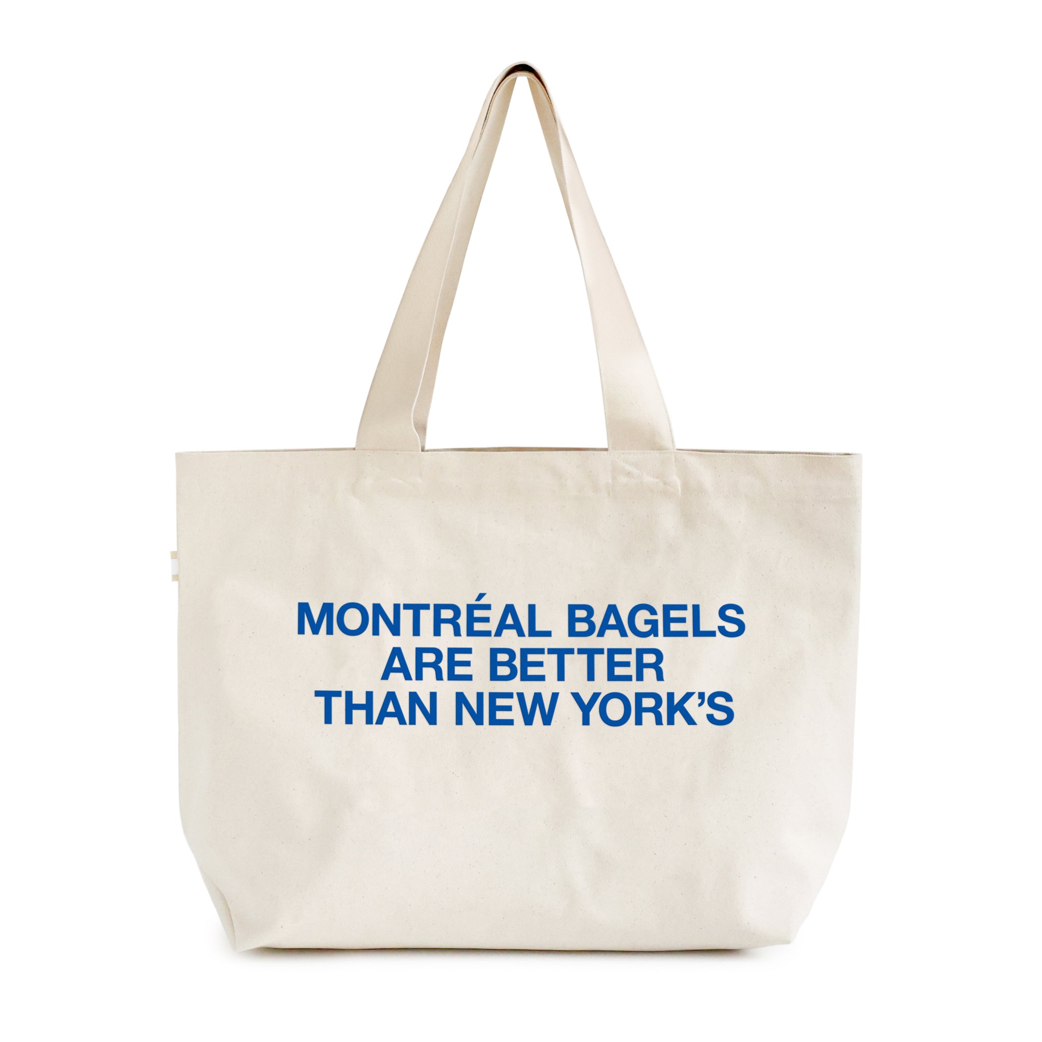 Made in Canada 100% Cotton Montreal Bagels Tote Bag Natural - Province of Canada