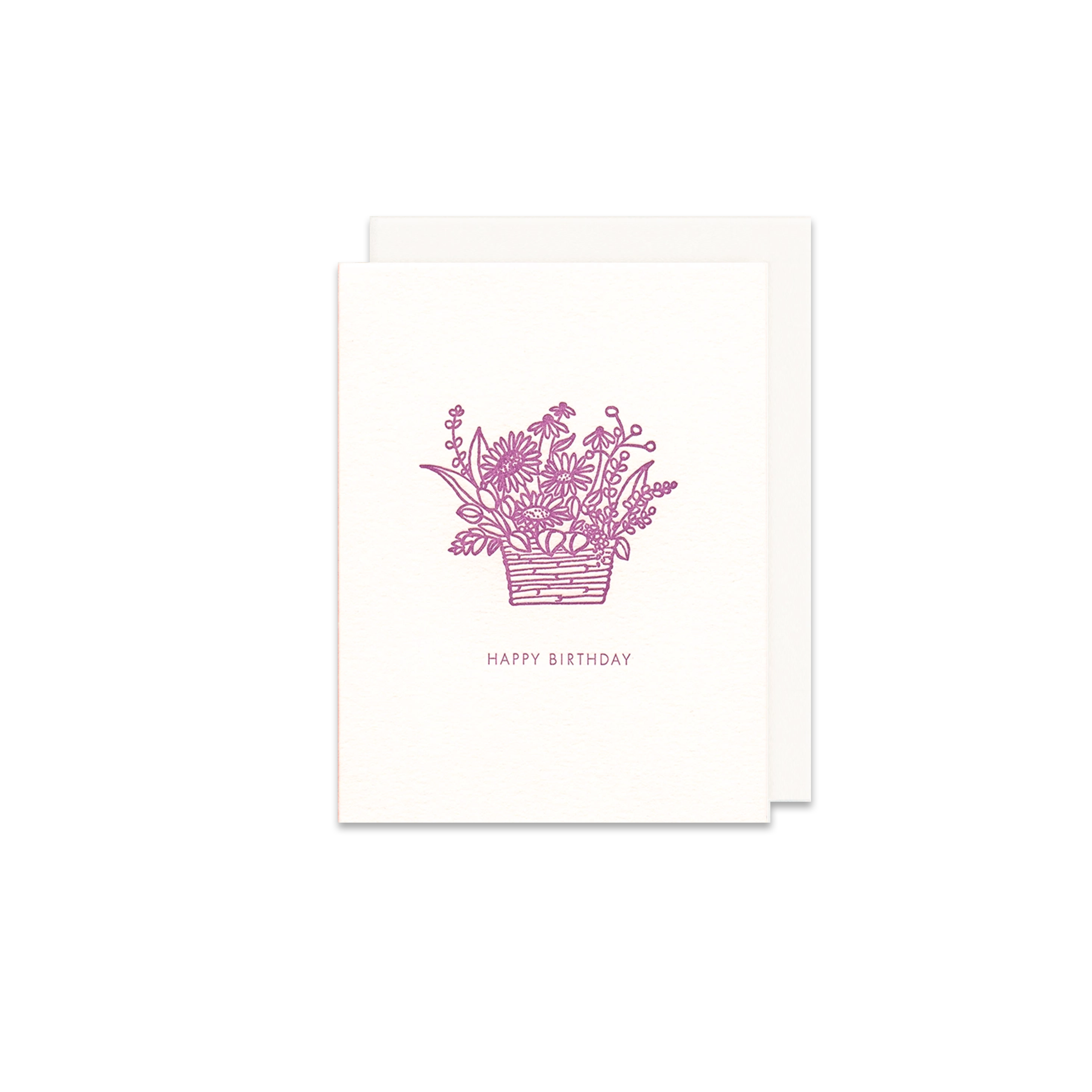 Foil Bouquet Happy Birthday Greeting Card - Made in Canada