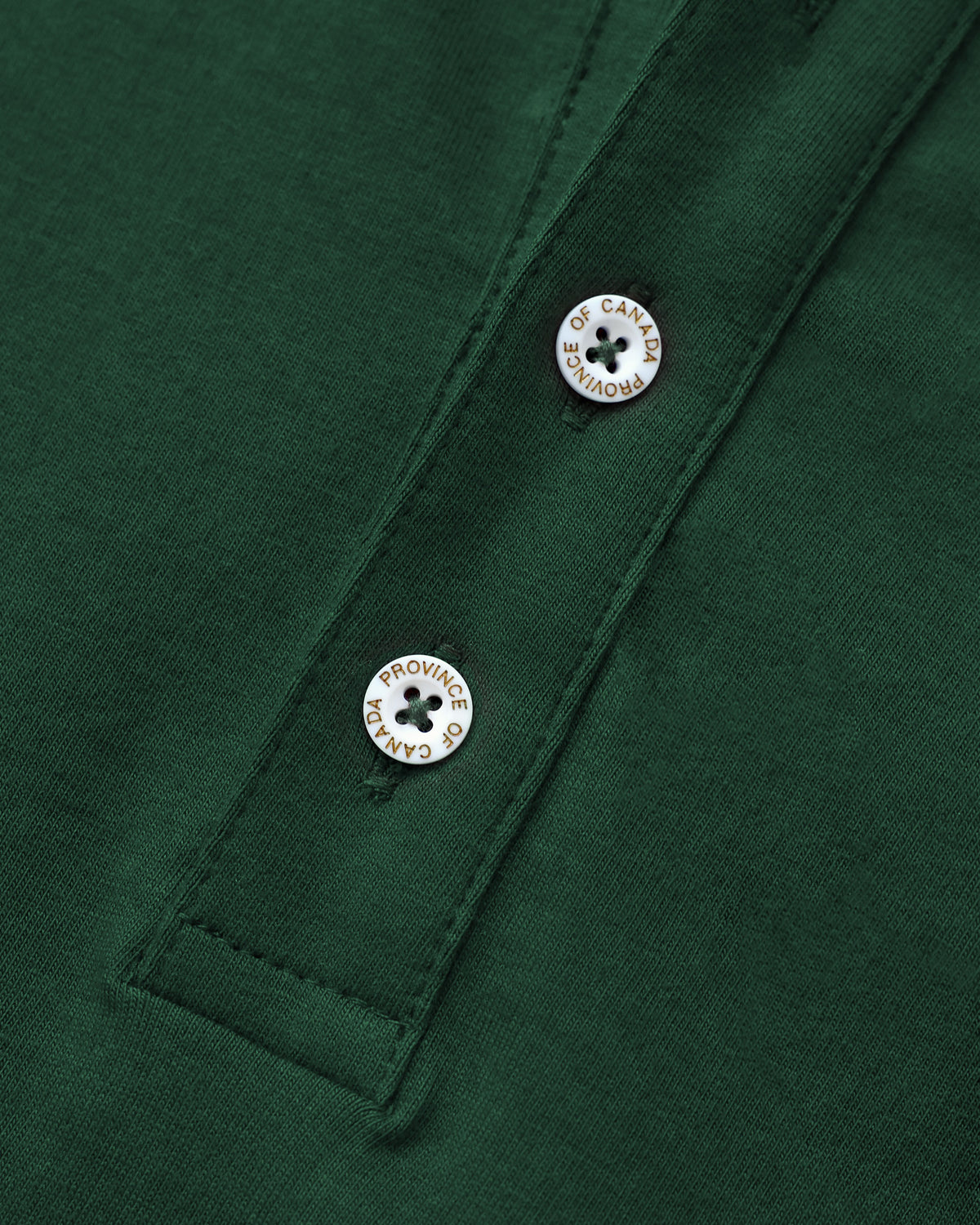 Made in Canada Sunday Polo Long Sleeve Dress Forest - Province of Canada