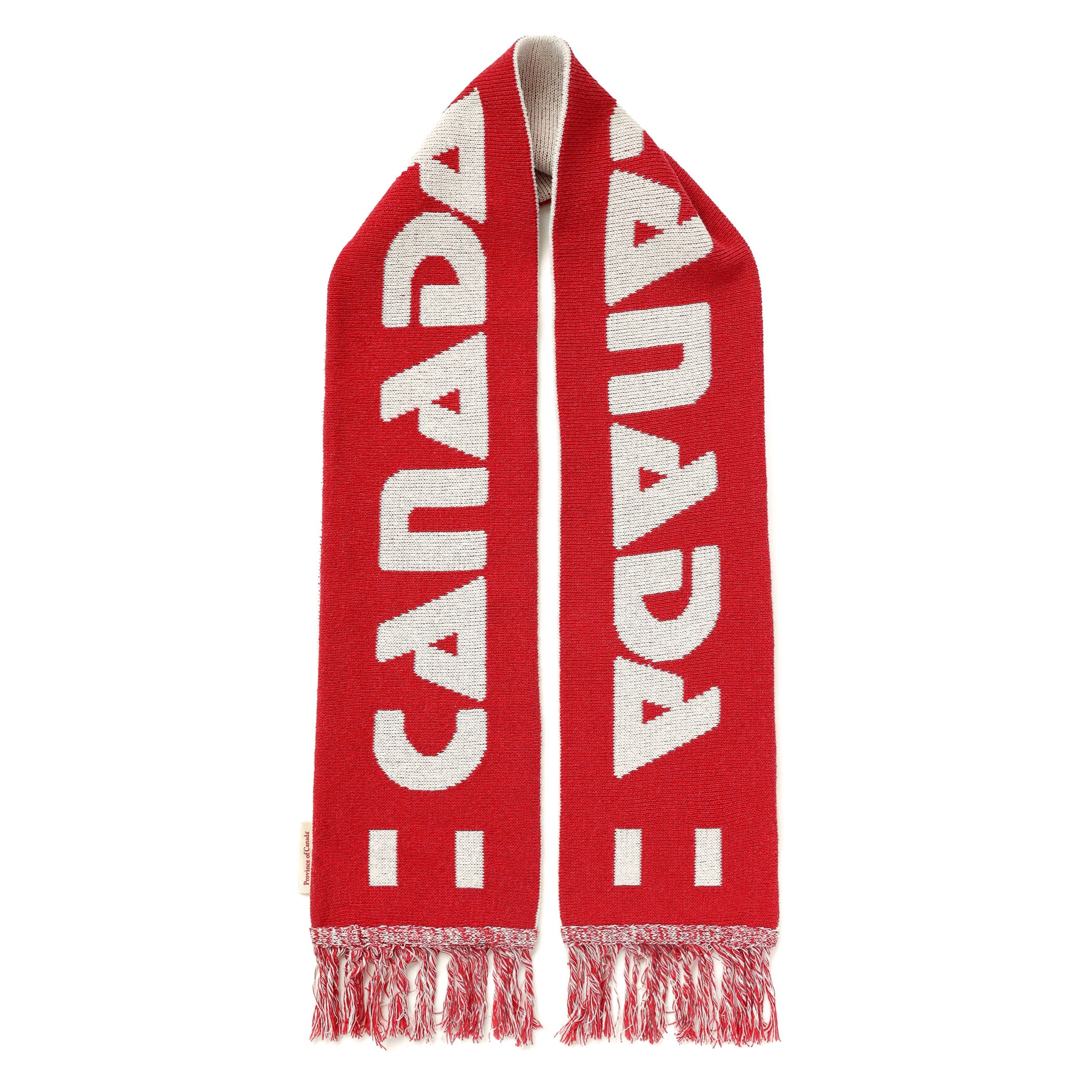 Made in Canada 100% Cotton Canada Soccer Knit Scarf - Unisex - Province of Canada