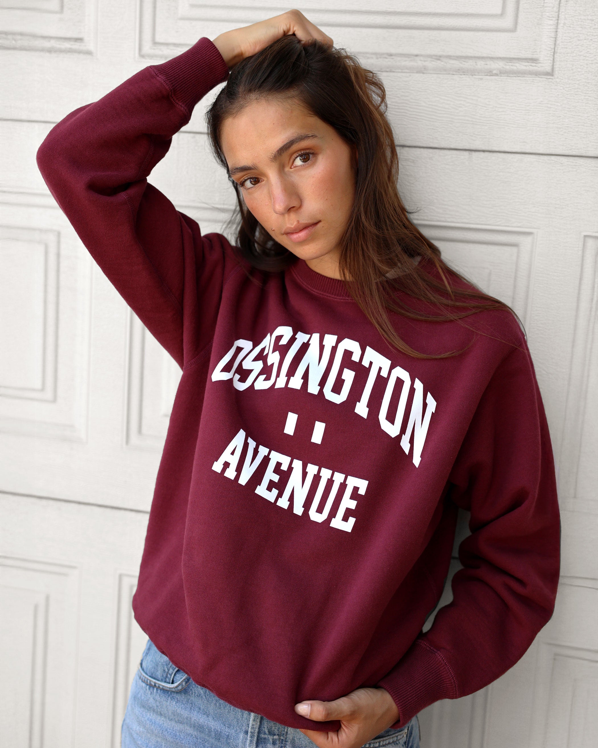 Made in Canada Ossington Fleece Sweatshirt Burgundy - Unisex - Province of Canada