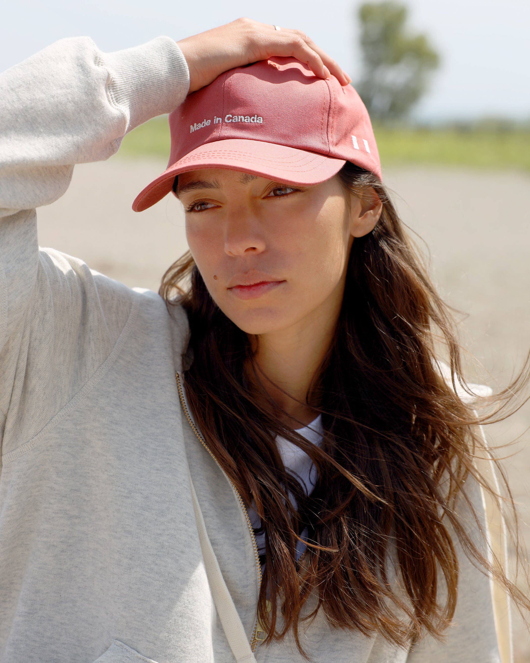 100% Cotton Made in Canada Baseball Hat Faded Red - Province of Canada