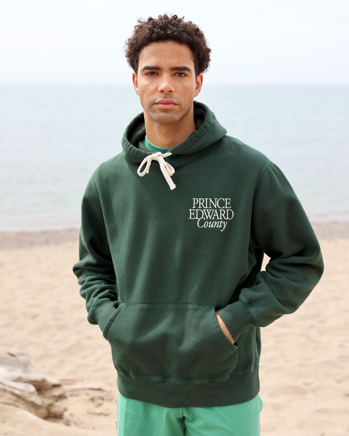 Made in Canada Fleece Prince Edward County Fleece Hoodie Forest Green - Unisex - Province of Canada