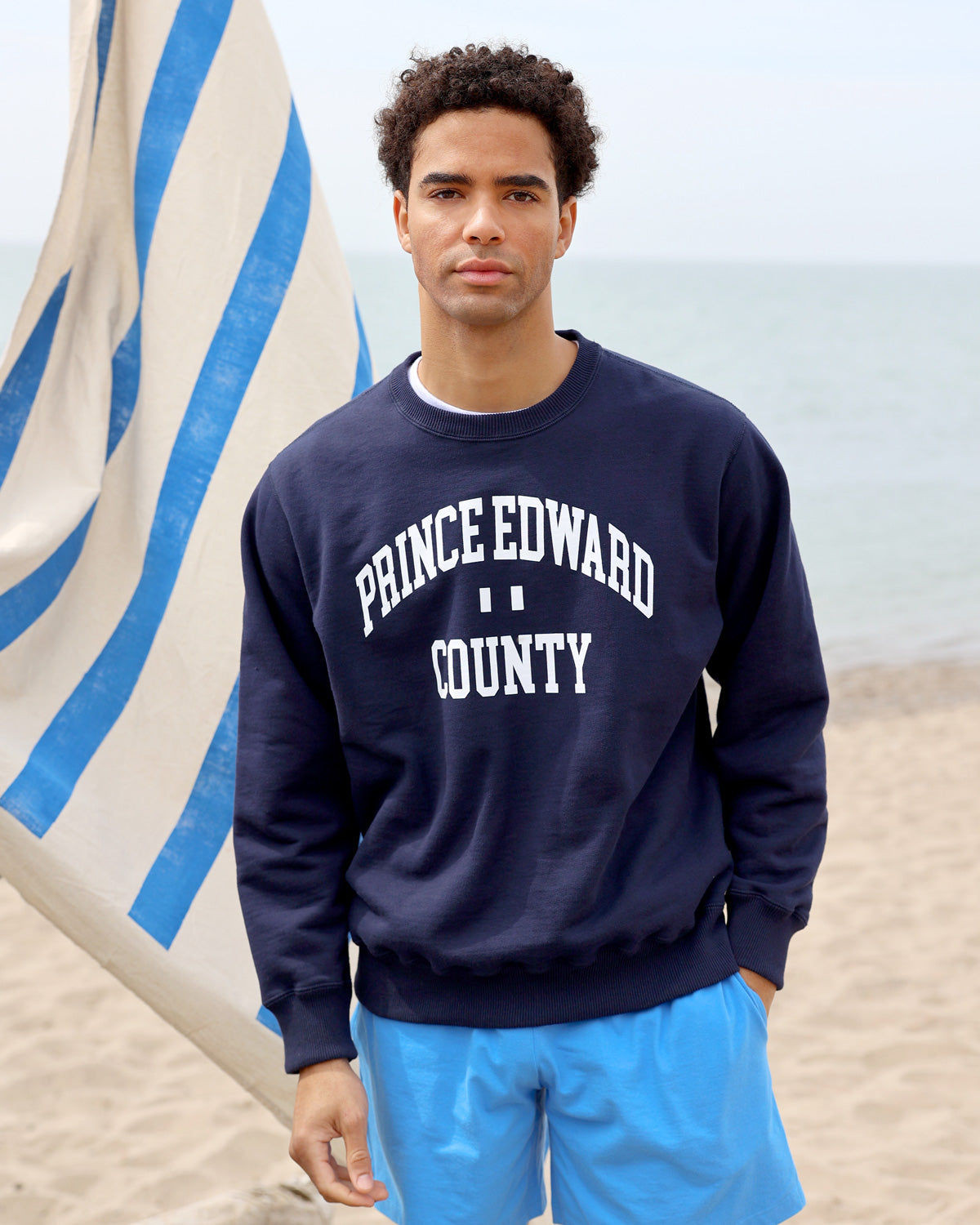 Made in Canada Prince Edward County Fleece Sweatshirt Navy - Unisex - Province of Canada