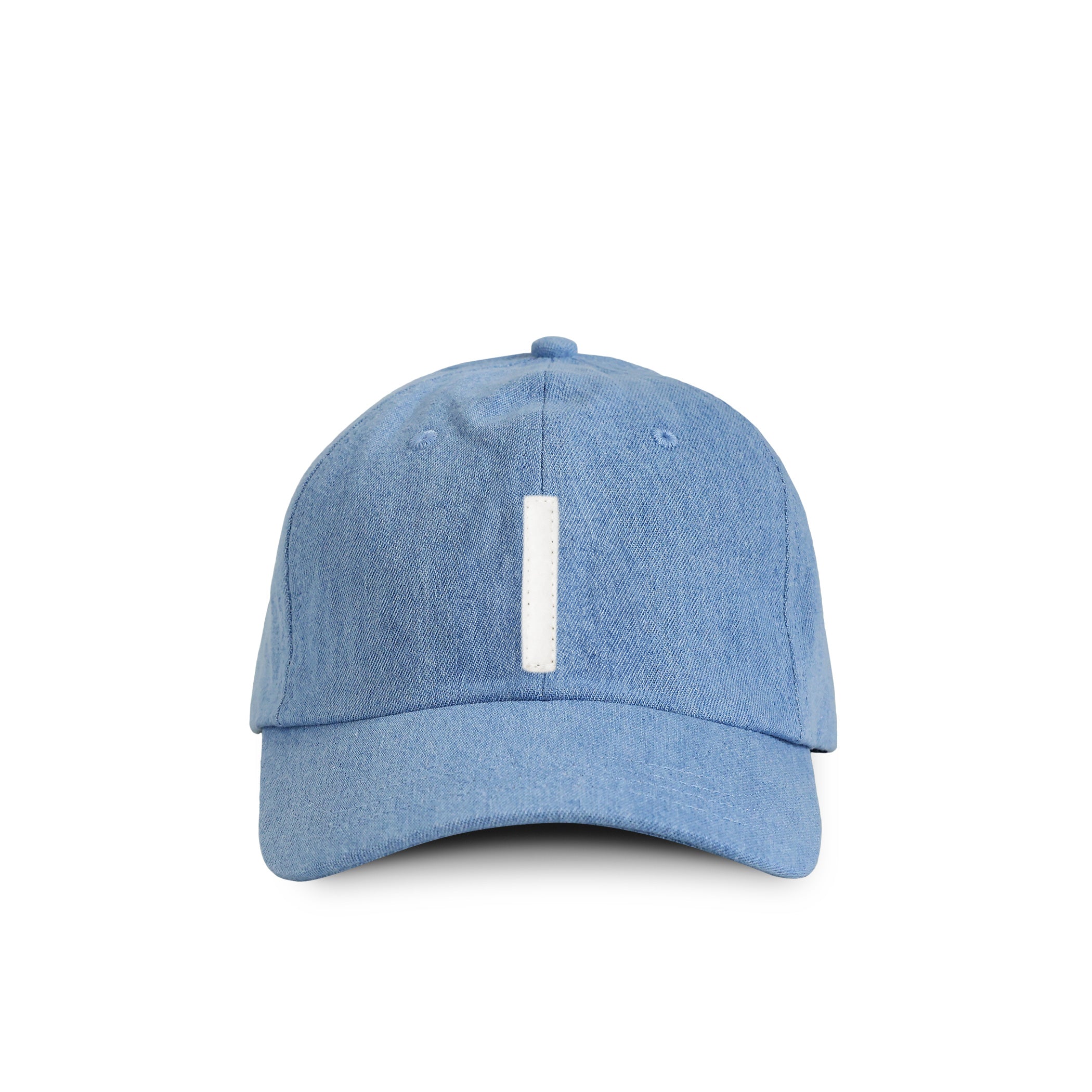 Made in Canada 100% Cotton Kids Letter I Baseball Hat Light Blue Denim - Province of Canada