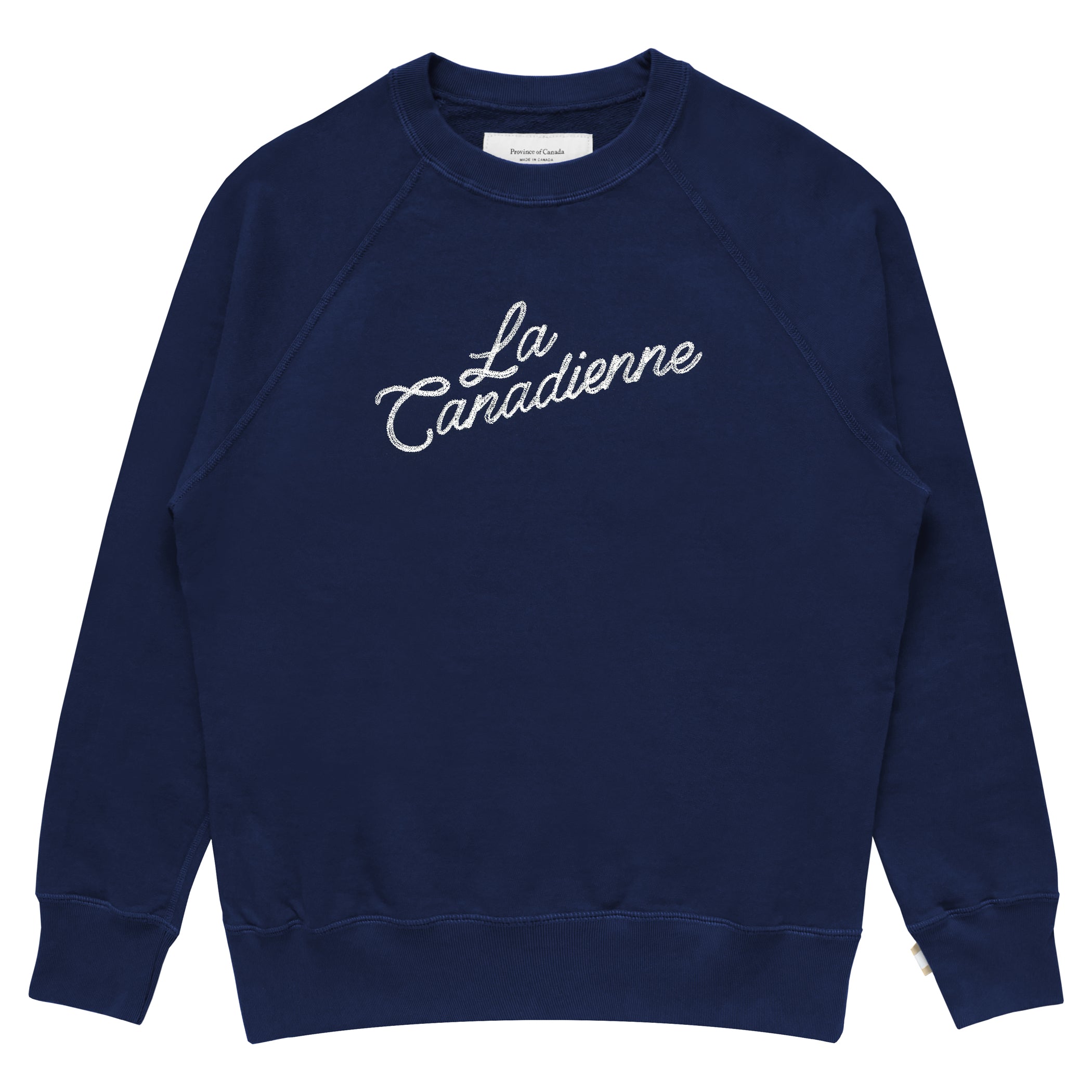 Made in Canada 100% Cotton La Canadienne Sweatshirt Navy Blue - Womens - Province of Canada