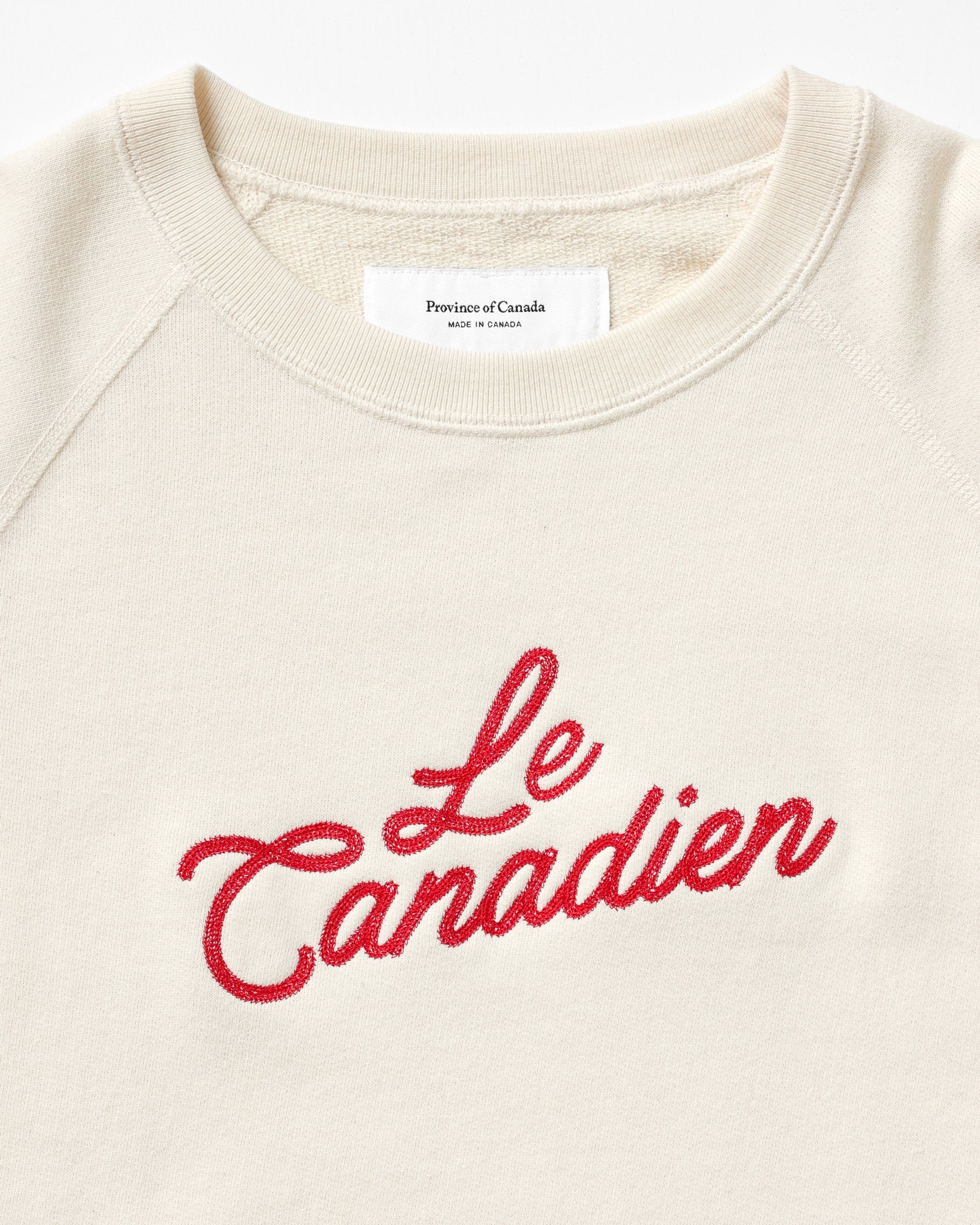 Made in Canada 100% Cotton Le Canadien Sweatshirt Natural - Mens - Province of Canada