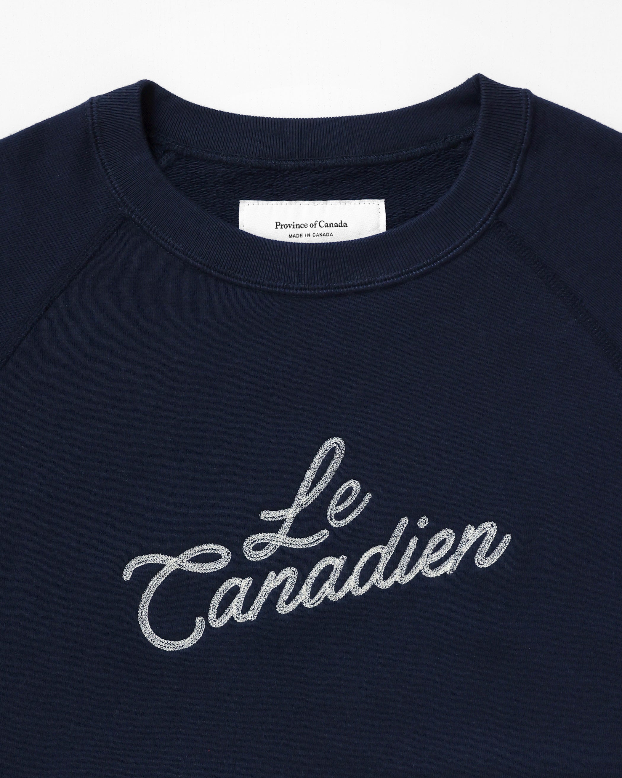 Made in Canada 100% Cotton Le Canadien Sweatshirt Navy - Mens - Province of Canada