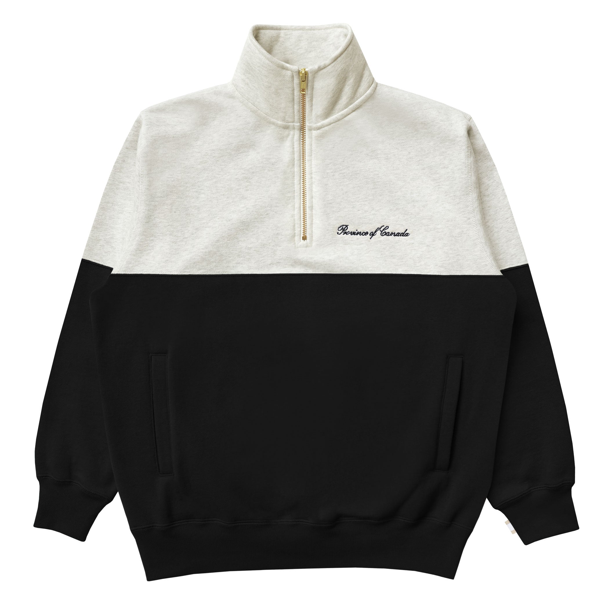 Made in Canada Club Fleece Half Zip Black - Unisex - Province of Canada