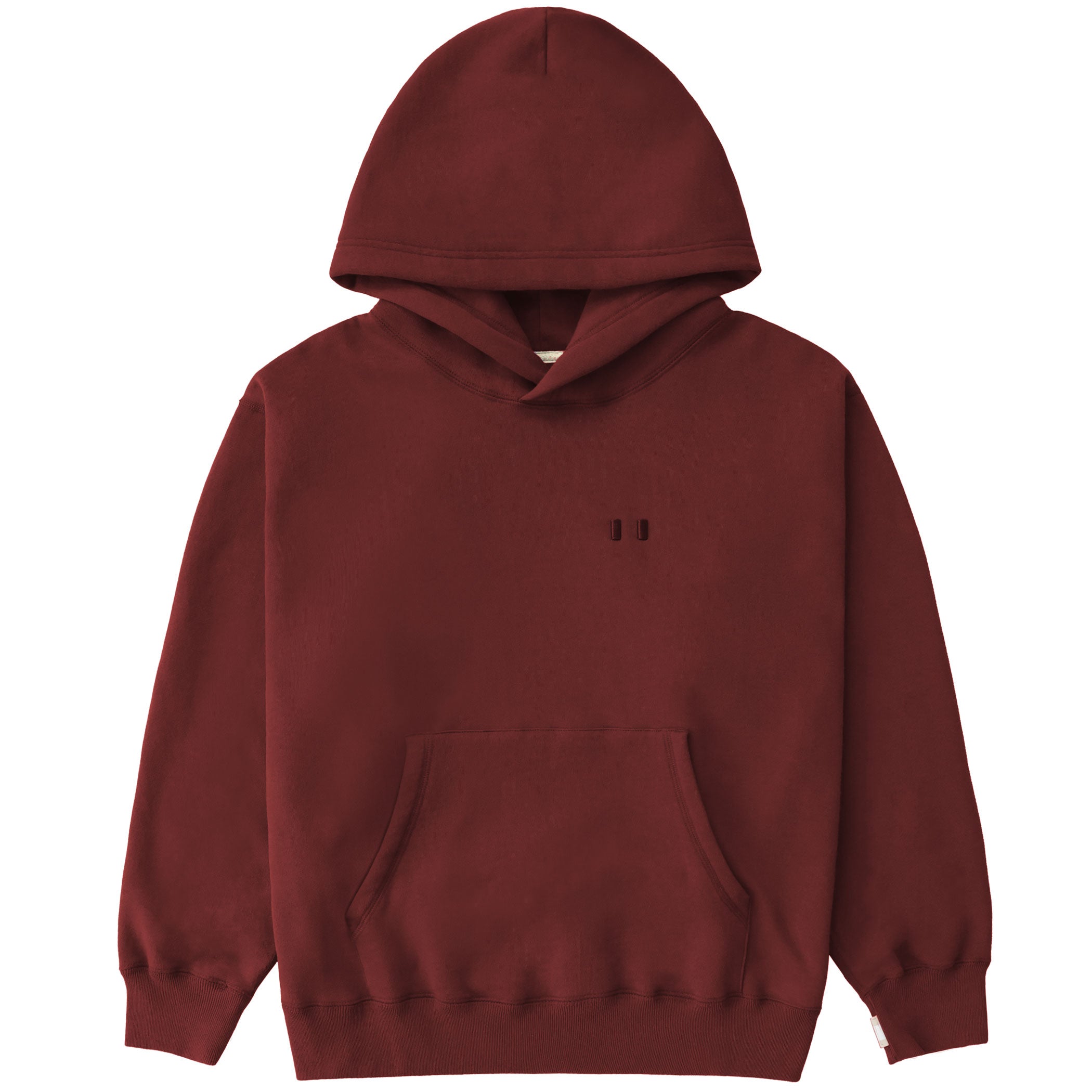 Made in Canada Flag Fleece Hoodie Sweatshirt Burgundy - Unisex - Province of Canada