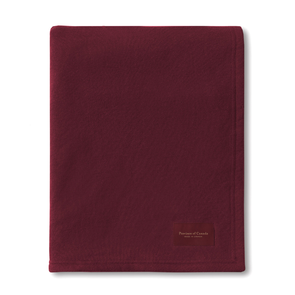 Made in Canada Fleece Sweater Blanket Burgundy - Province of Canada