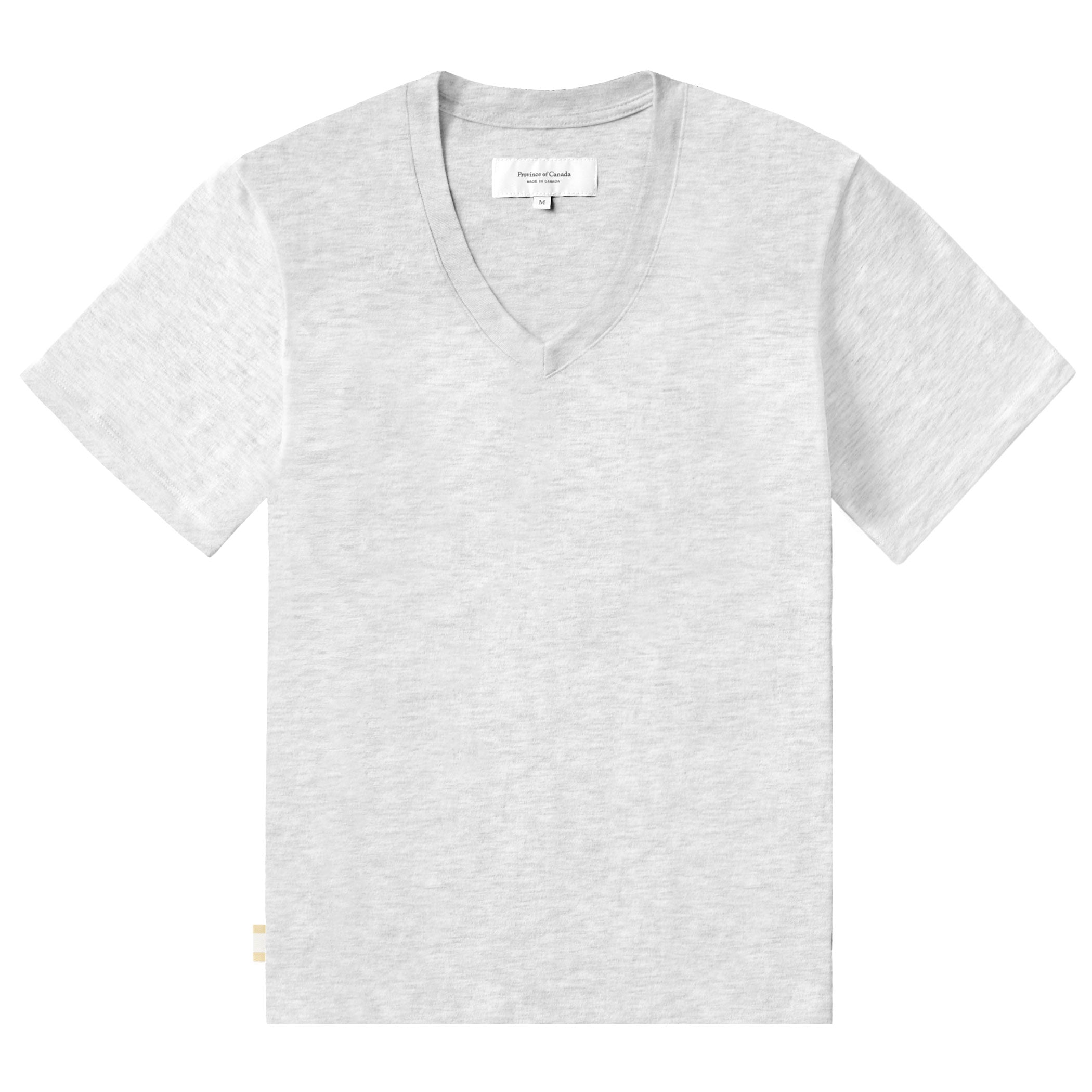 Made in Canada Friday V-Neck Tee Cloud 100% Organic Cotton - Province of Canada