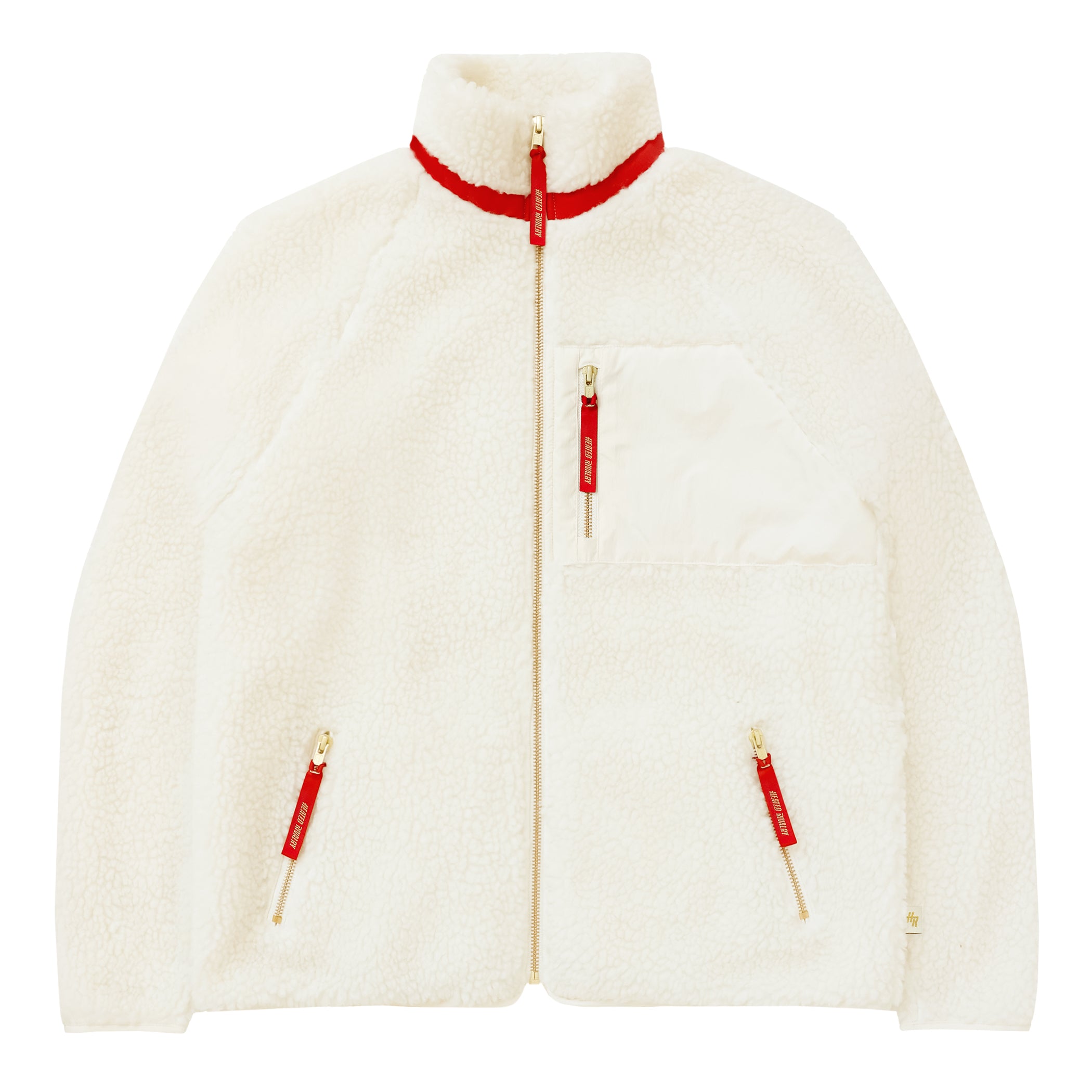 Made in Canada Limited Edition Province of Canada x Heated Rivalry Fleece Jacket Red Details and Cream Fleece