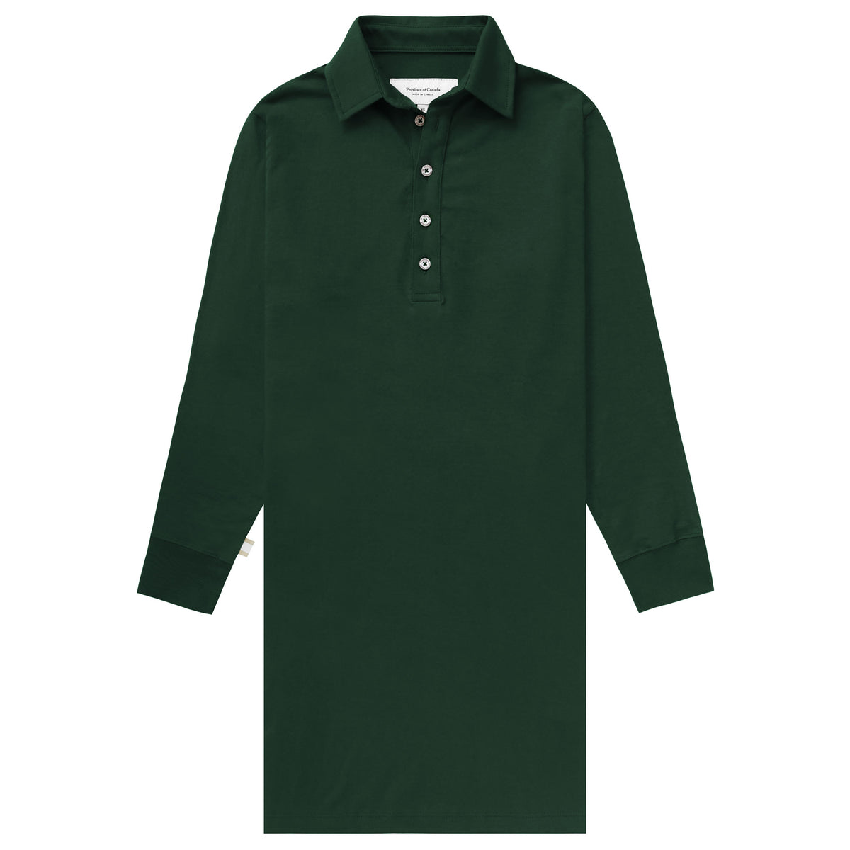 Made in Canada Sunday Polo Long Sleeve Dress Forest - Province of Canada
