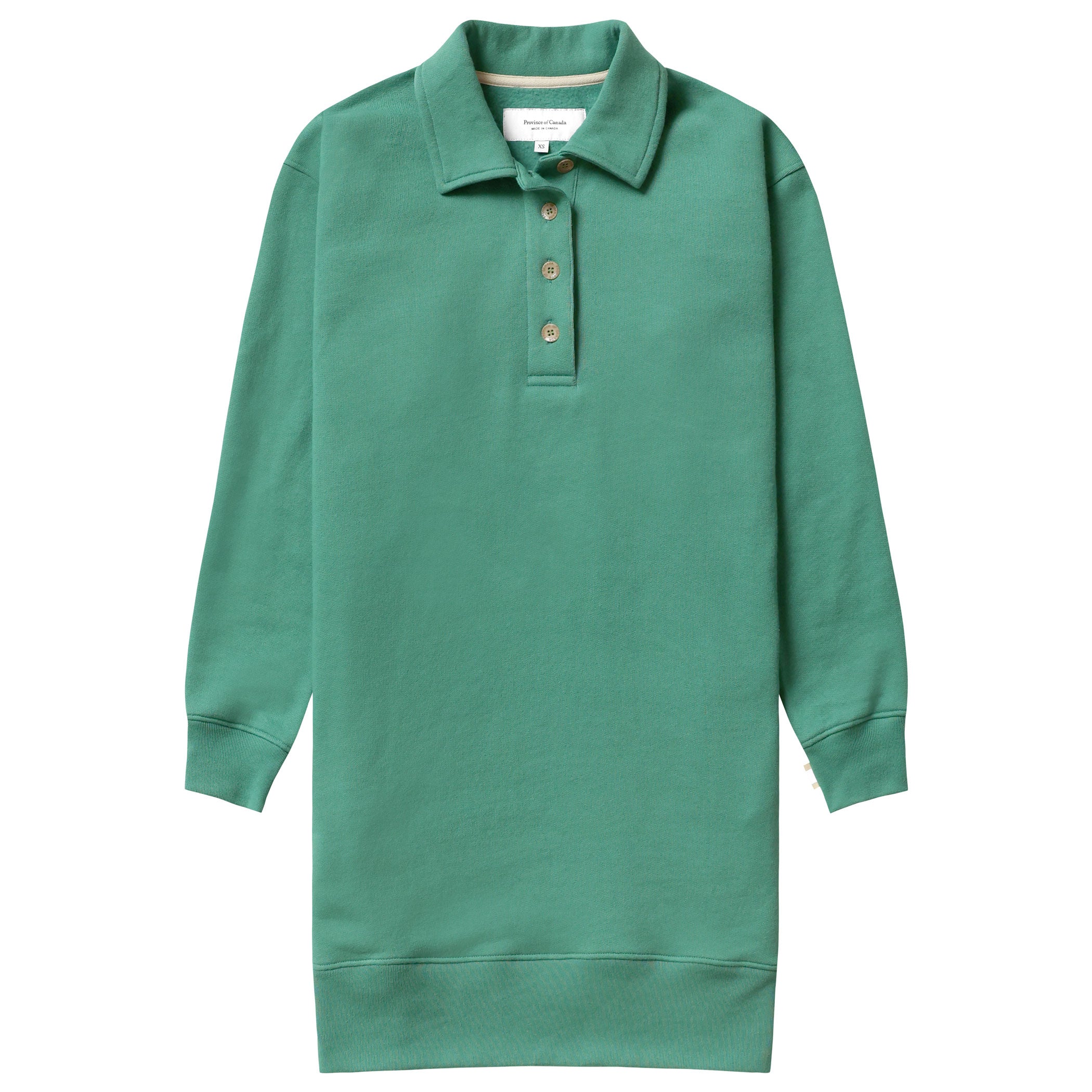 Made in Canada Fleece Sweater Dress Green - Province of Canada
