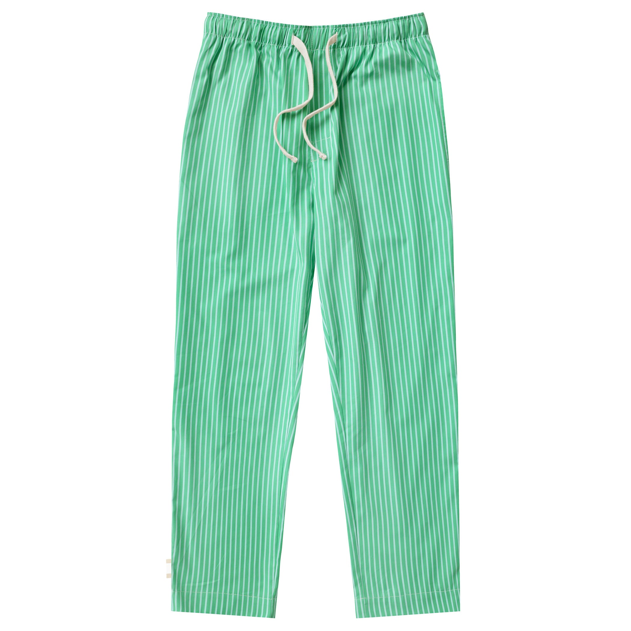 Made in Canada 100% Cotton Pyjama Pants Green Stripe - Unisex - Province of Canada
