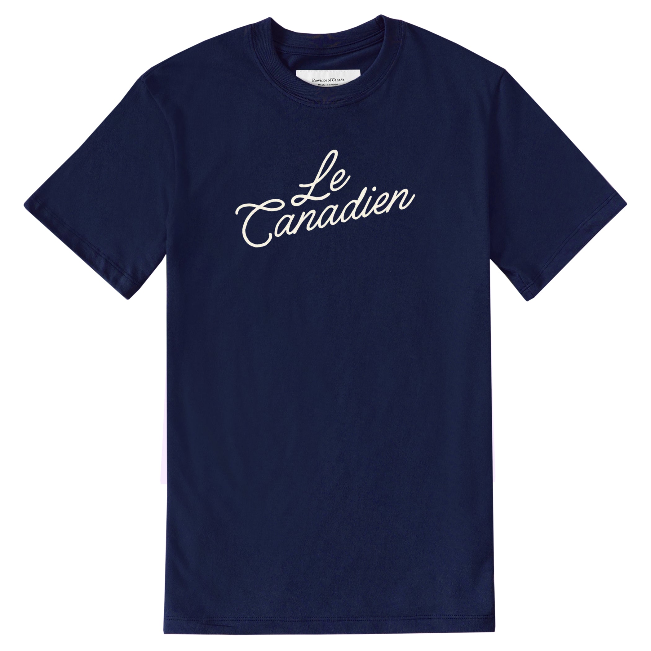 Made in Canada 100% Cotton Le Canadien Tee Navy - Mens - Province of Canada