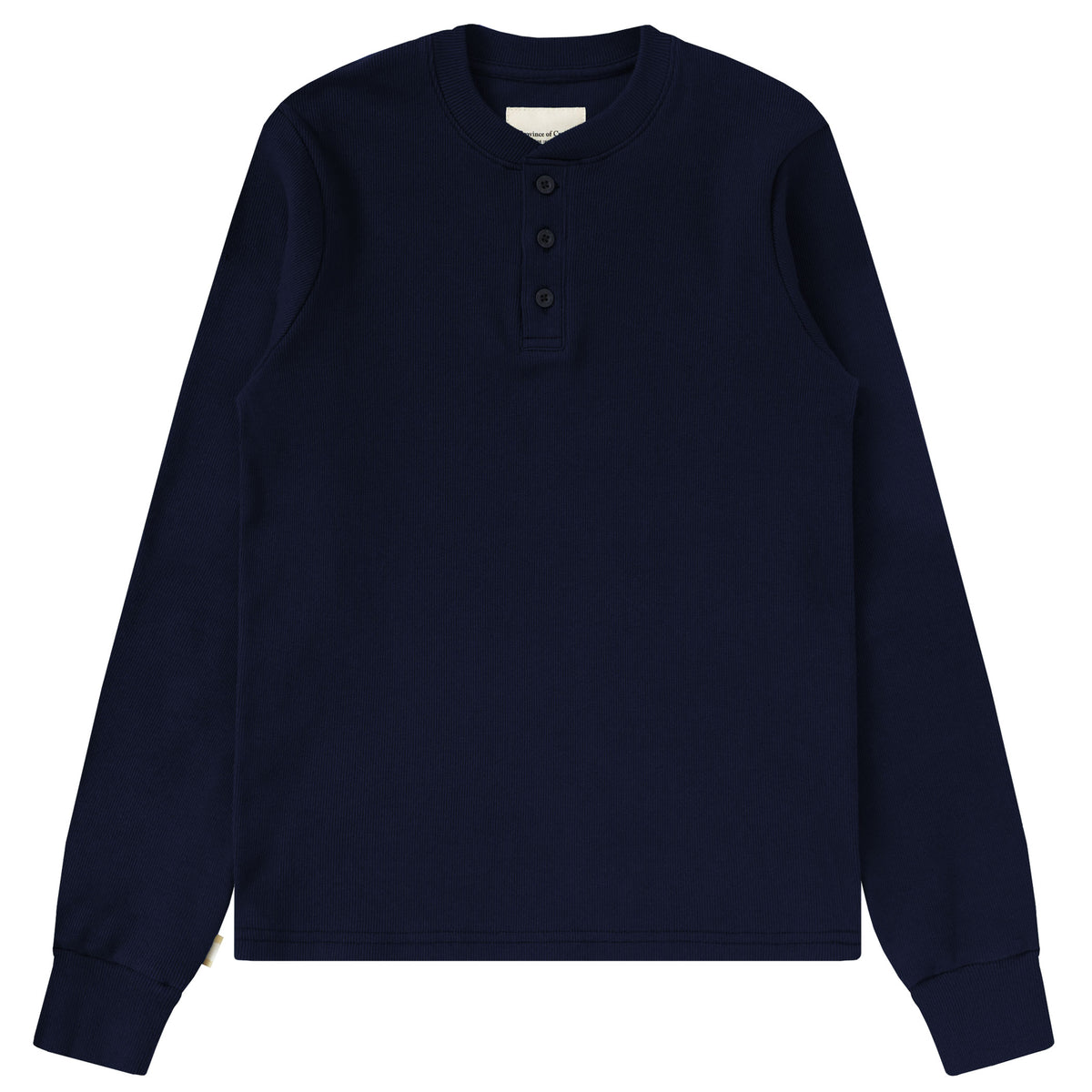 Made in Canada - Almost Pyjama Rib Henley Navy - Unisex - Province of Canada