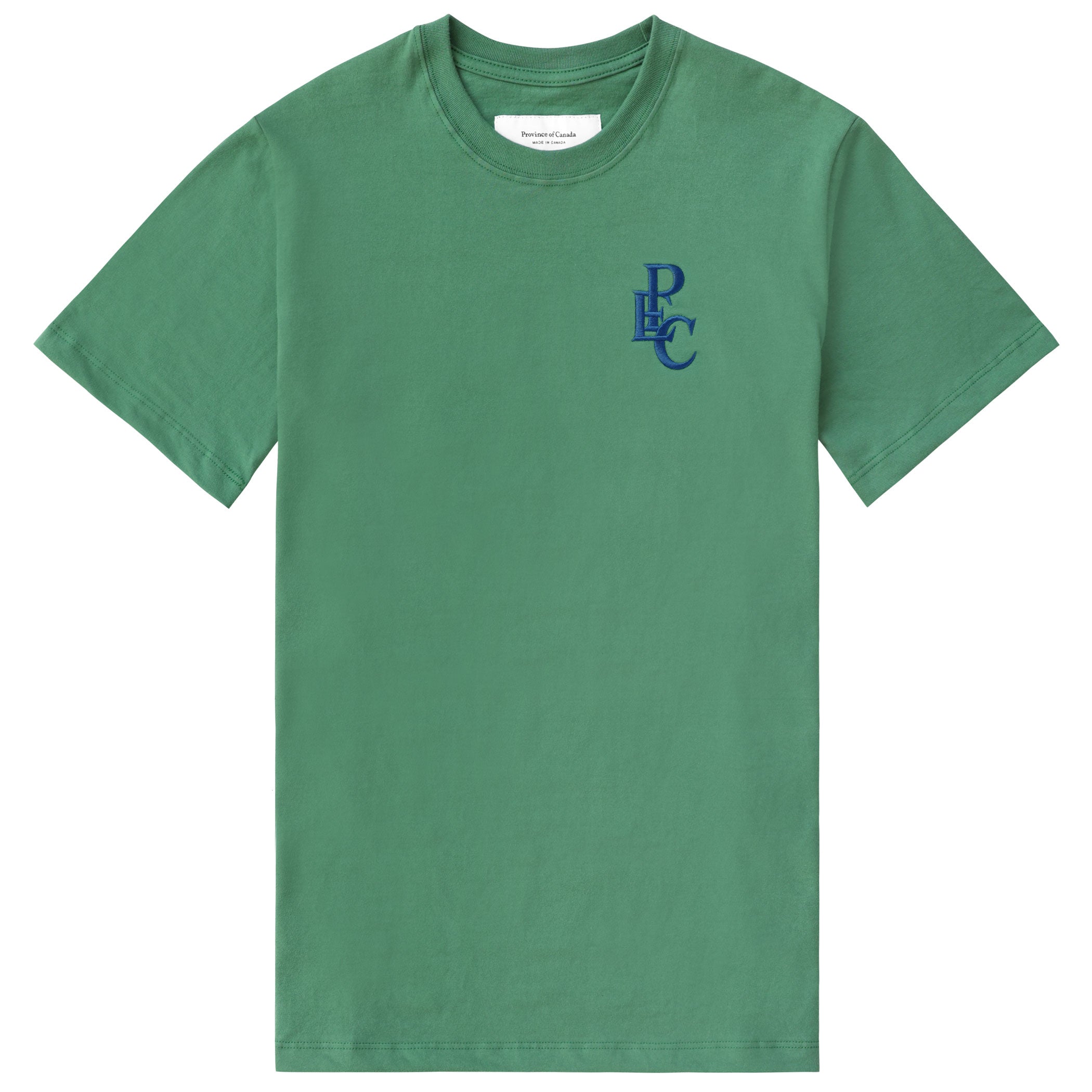 Made in Canada 100% Organic Cotton Prince Edward County Tee Green - Unisex - Province of Canada