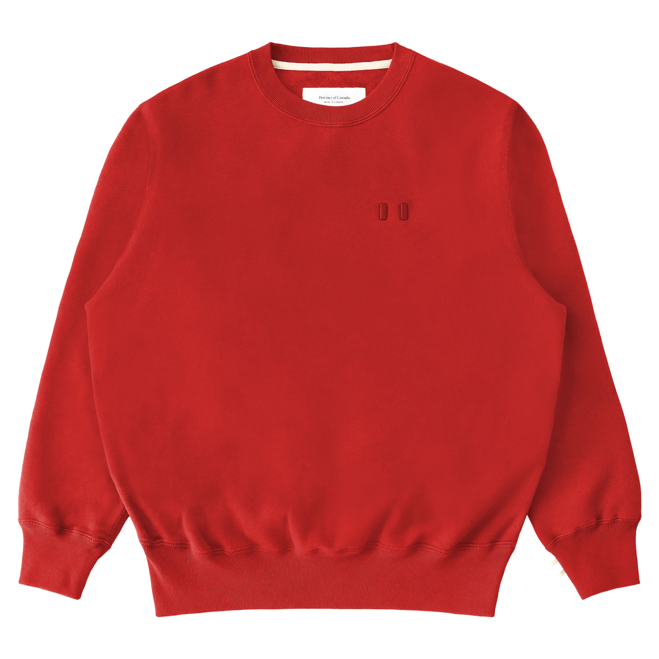 Made in Canada Flag Fleece Sweatshirt Red - Unisex - Province of Canada