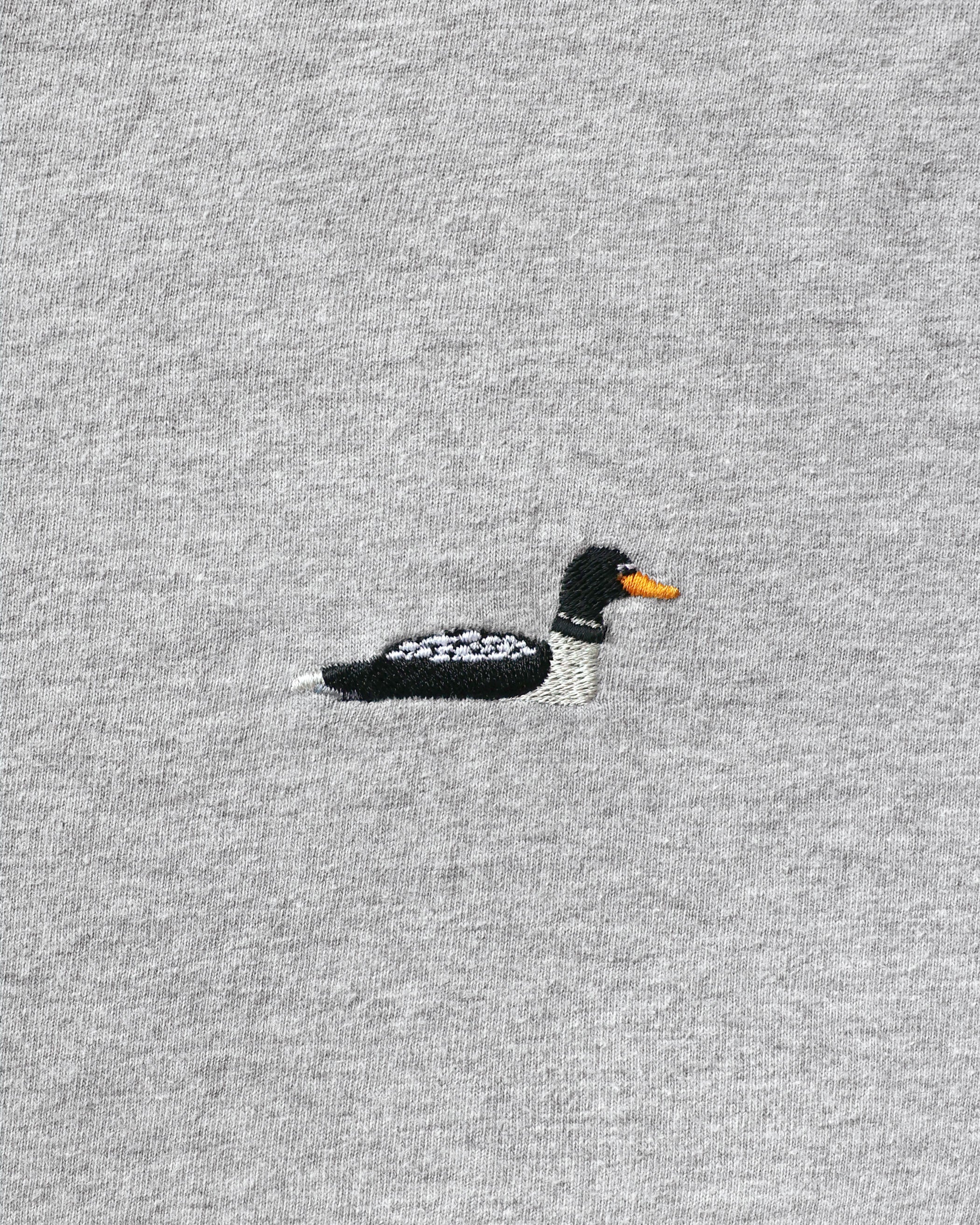 Made in Canada Organic Cotton Embroidered Loon or Duck Tee - Unisex - Province of Canada