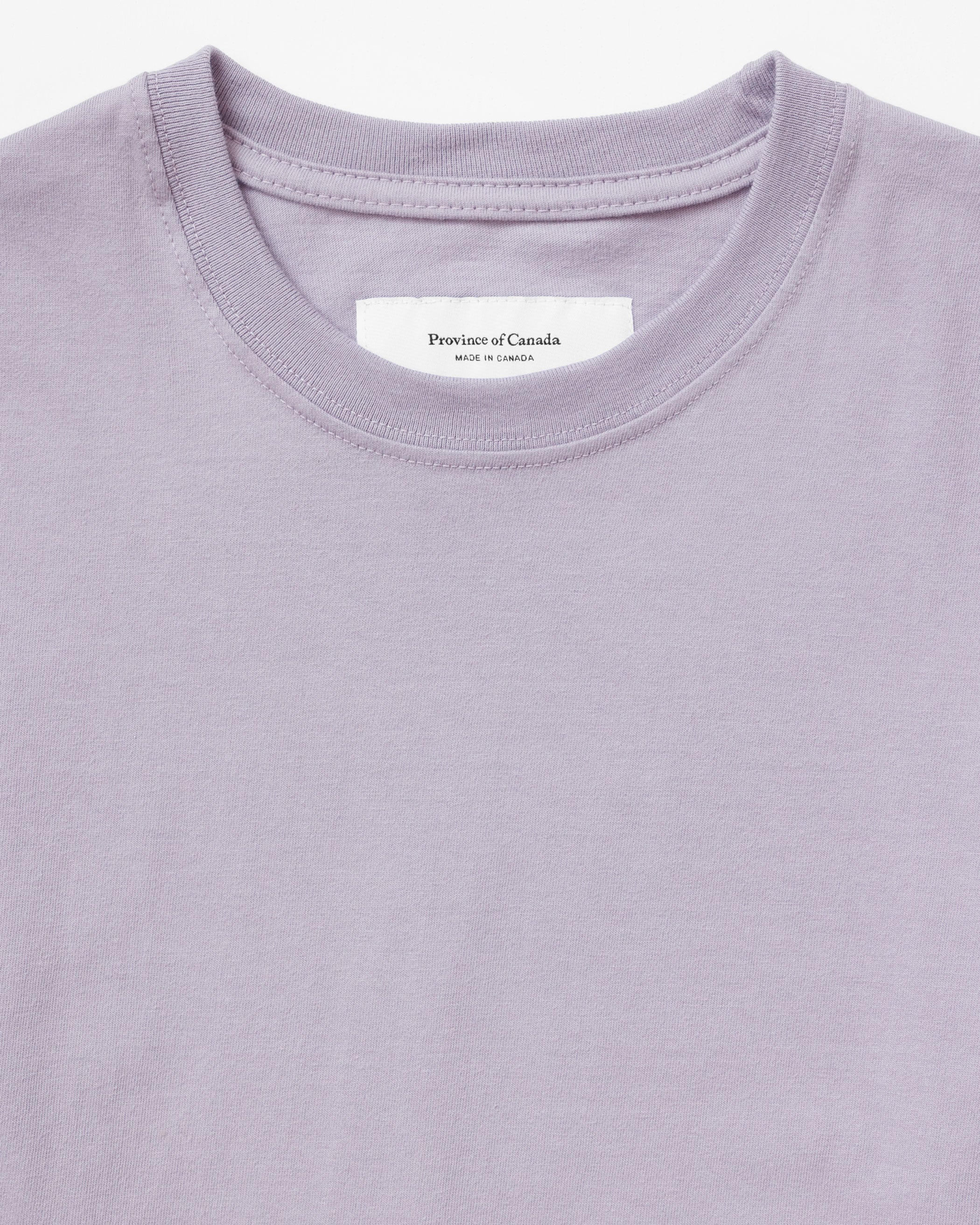 Made in Canada 100% Certified Organic Cotton Monday Crop Top Tee Mauve Lavender Purple - Province of Canada