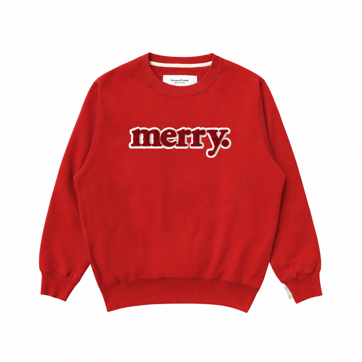 Made in Canada Kids Merry Sweatshirt Red - Unisex - Province of Canada