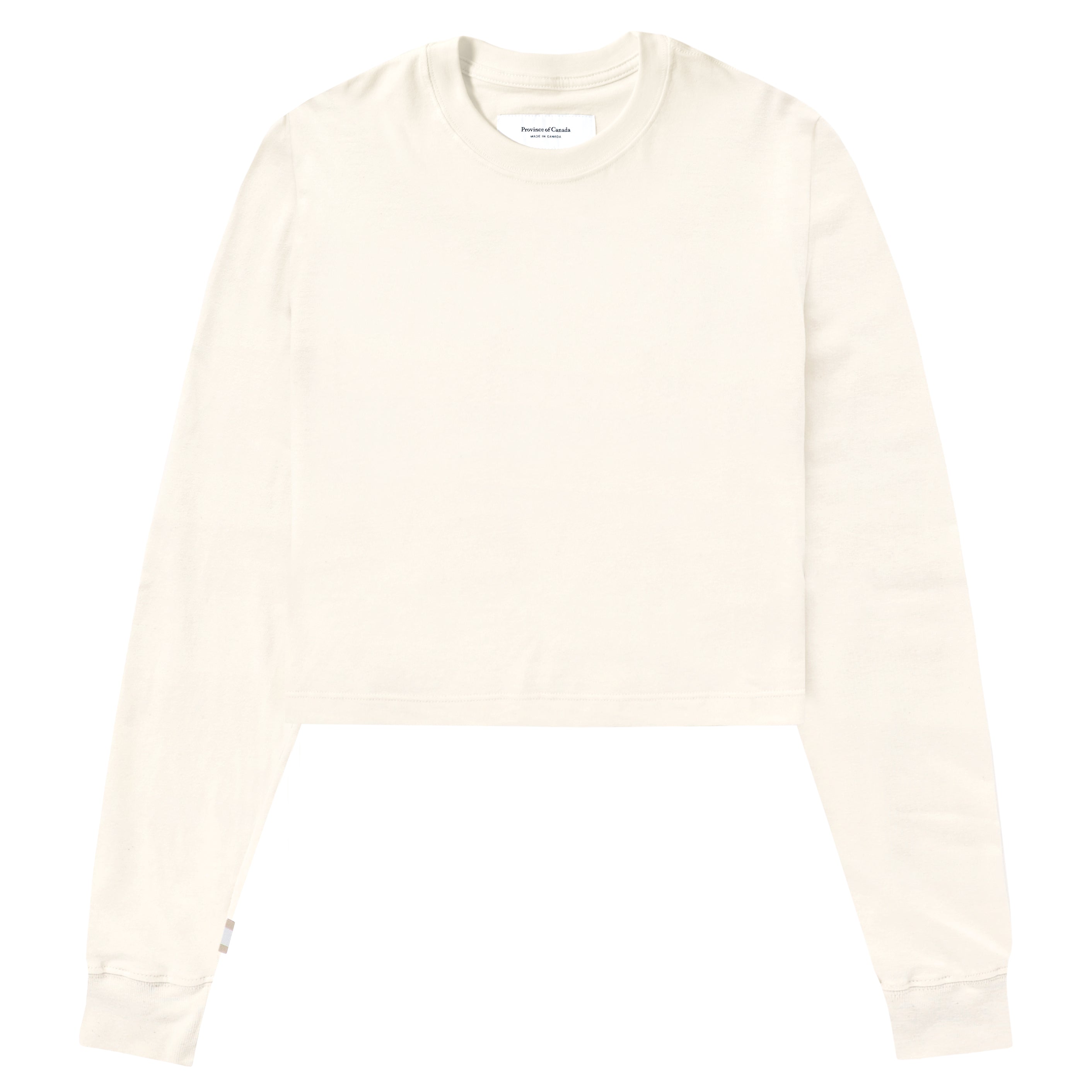 Province of Canada - Monday Long Sleeve Crop Top Natural - Made in Canada