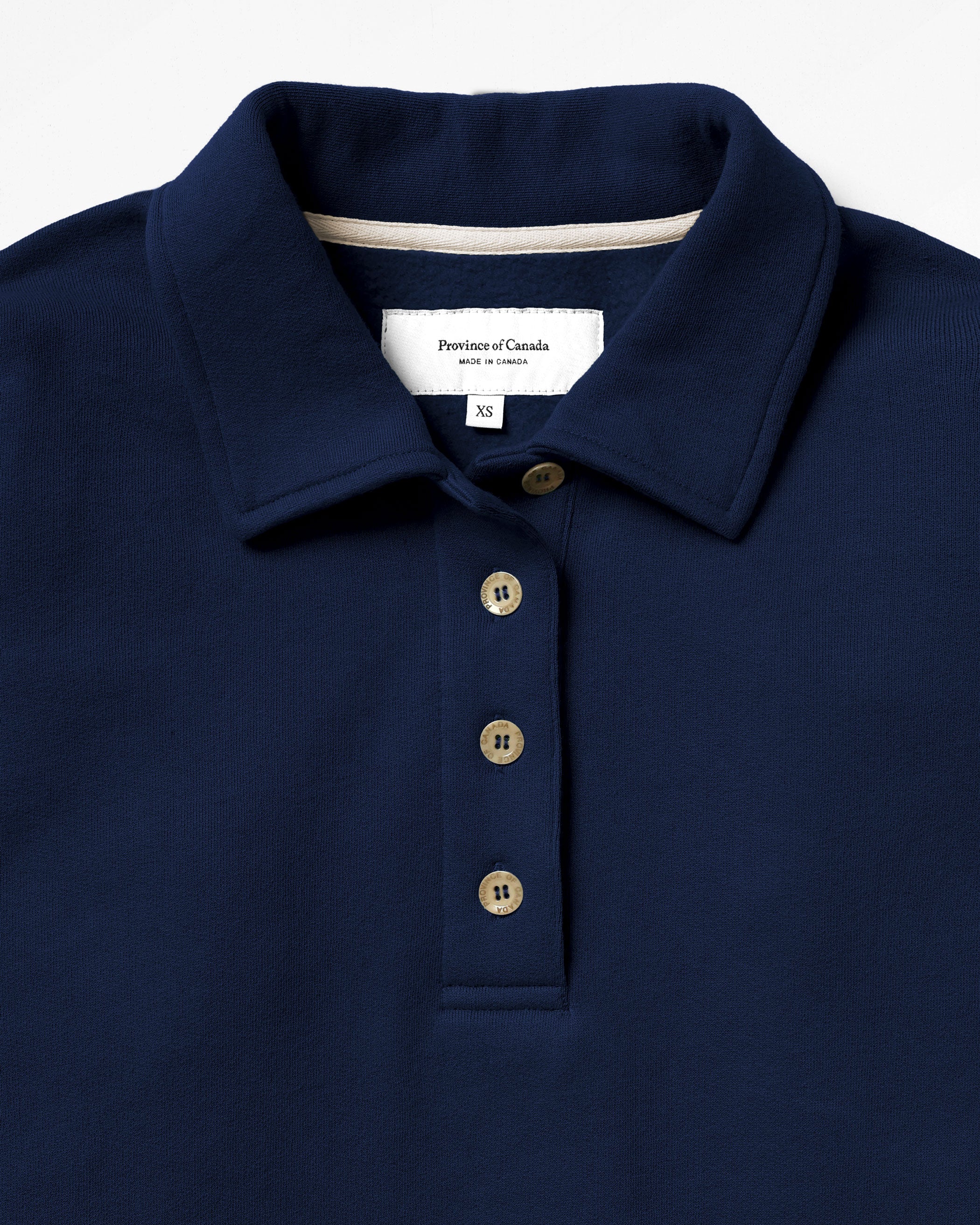 Made in Canada Fleece Sweater Dress Navy Blue - Province of Canada