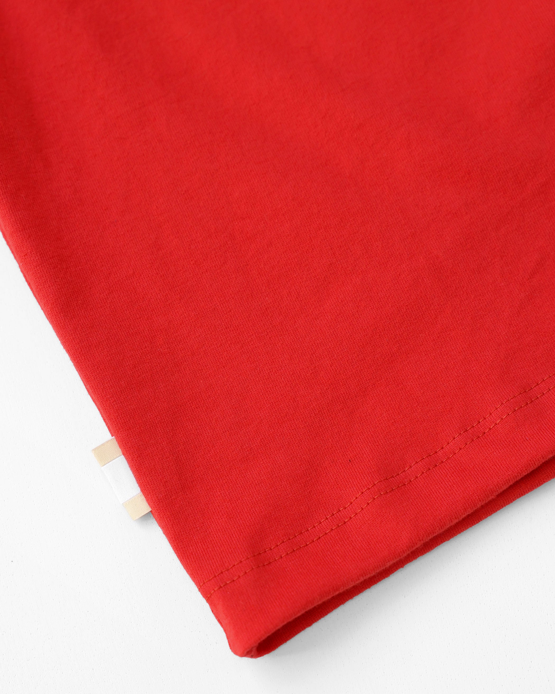 Made in Canada 100% Organic Cotton Monday Long Sleeve Crop Top Red - Unisex - Province of Canada