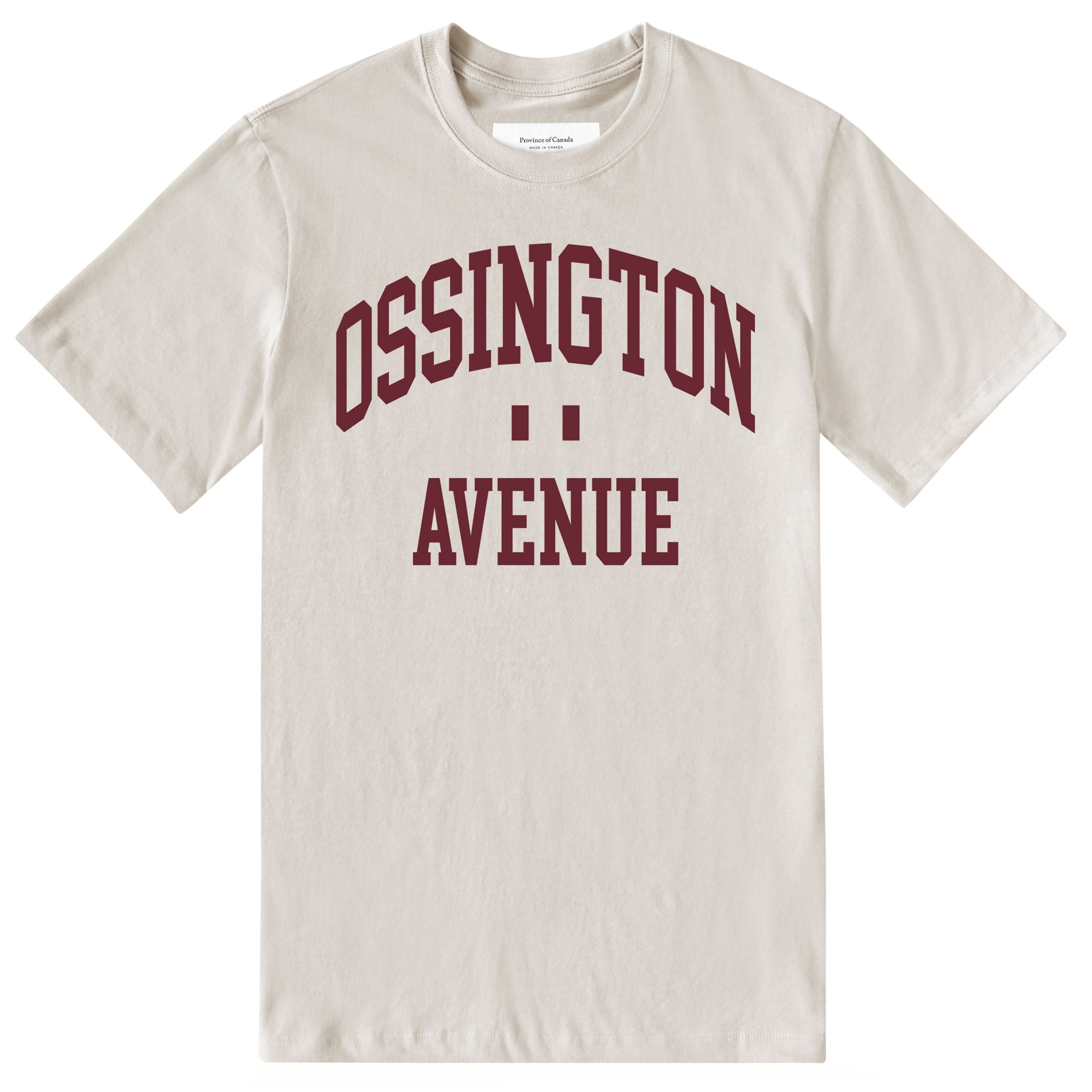 Made in Canada 100% Organic Cotton Tee Ossington Puty Taupe - Province of Canada Unisex