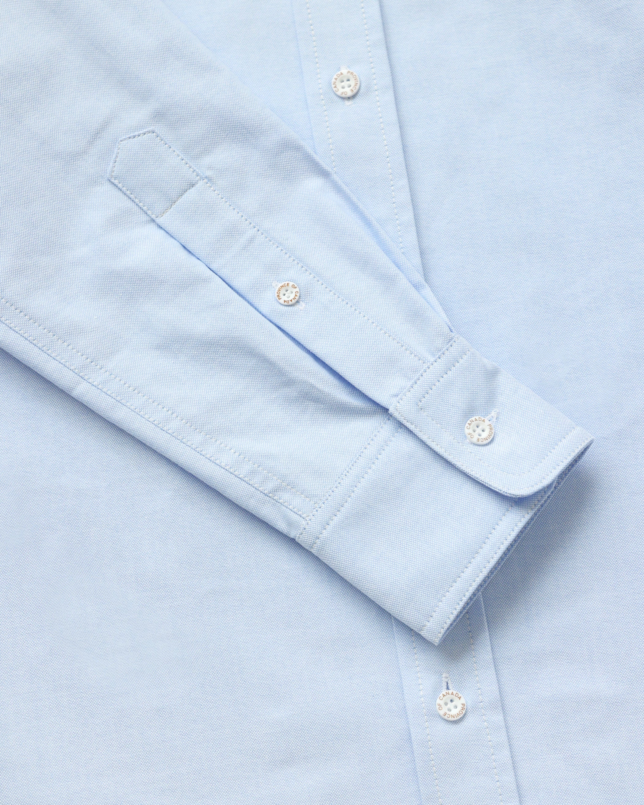 Made in Canada 100% Cotton Blue Oxford Shirt - Unisex - Province of Canada