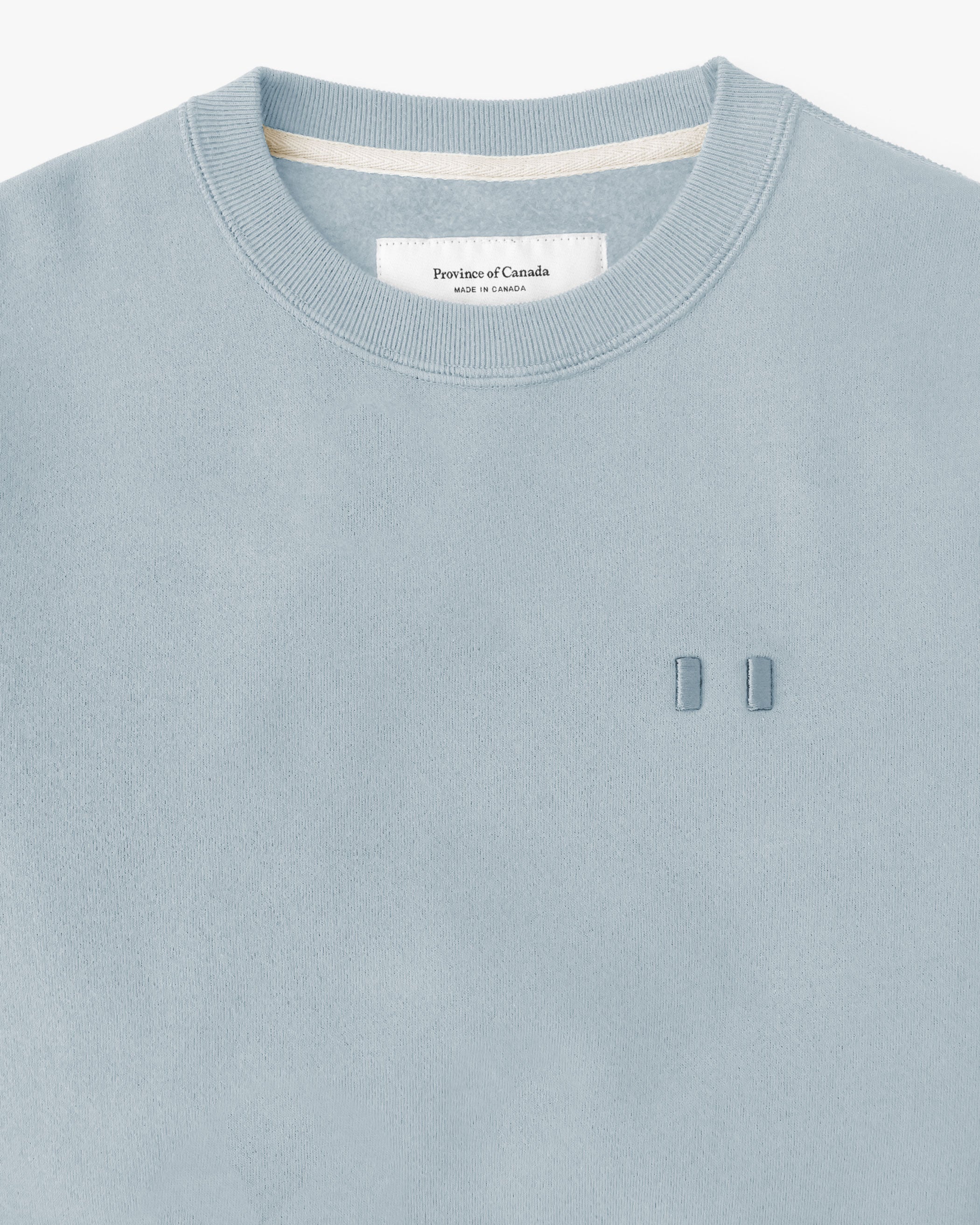 Made in Canada Flag Fleece Sweatshirt Blueish - Unisex - Province of Canada