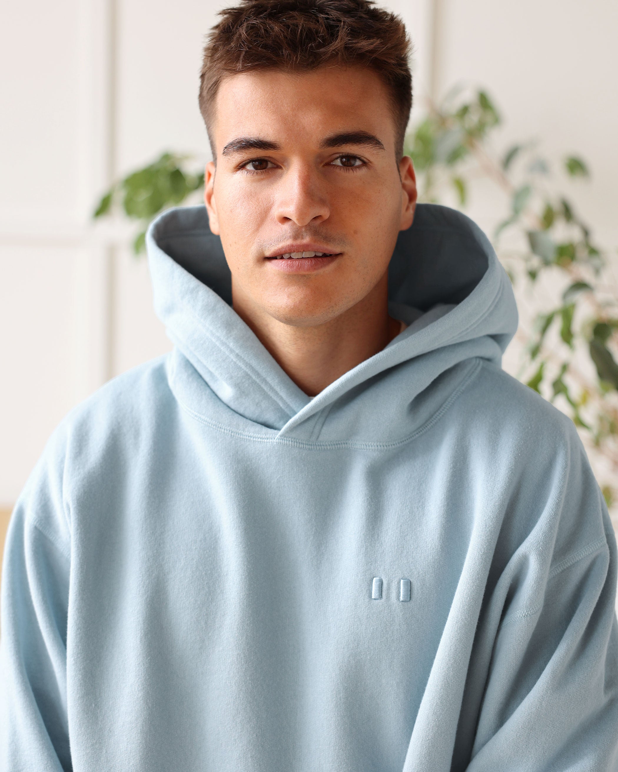 Made in Canada Flag Fleece Hoodie Blueish - Unisex - Province of Canada