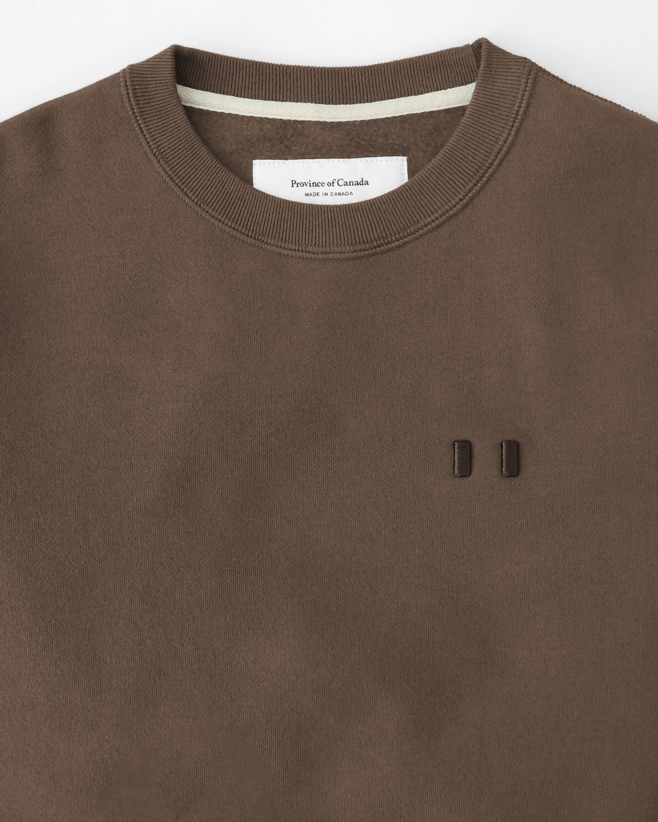 Made in Canada Flag Fleece Sweatshirt Chestnut - Unisex - Province of Canada